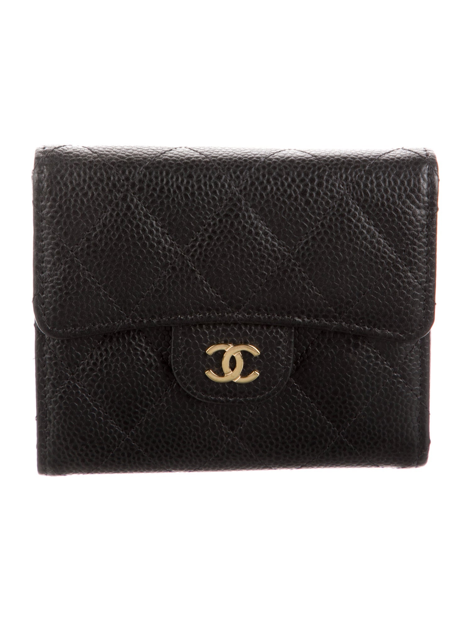 Chanel Classic Small Flap Wallet Interlocking CC Logo Wallet