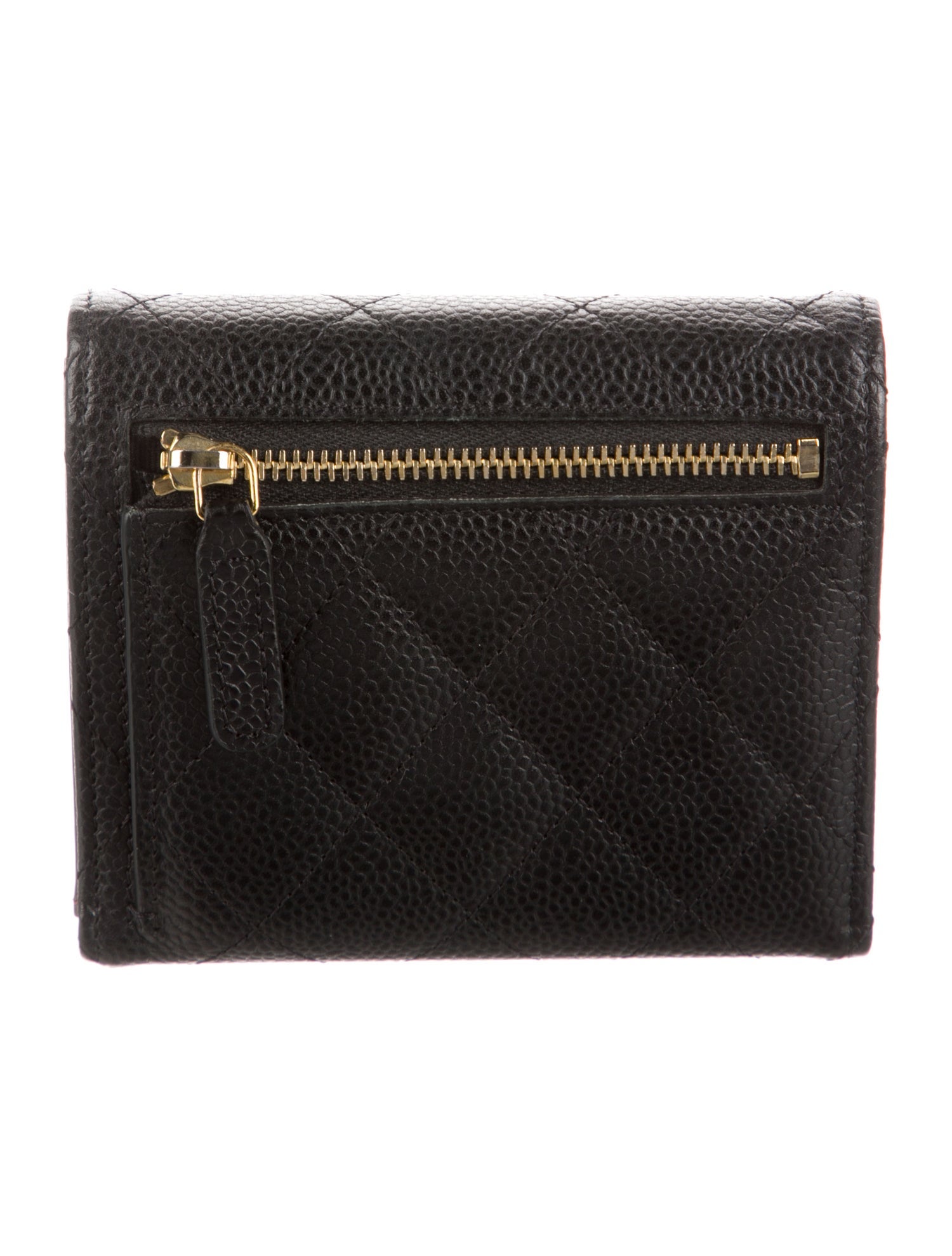 Chanel Classic Small Flap Wallet Interlocking CC Logo Wallet