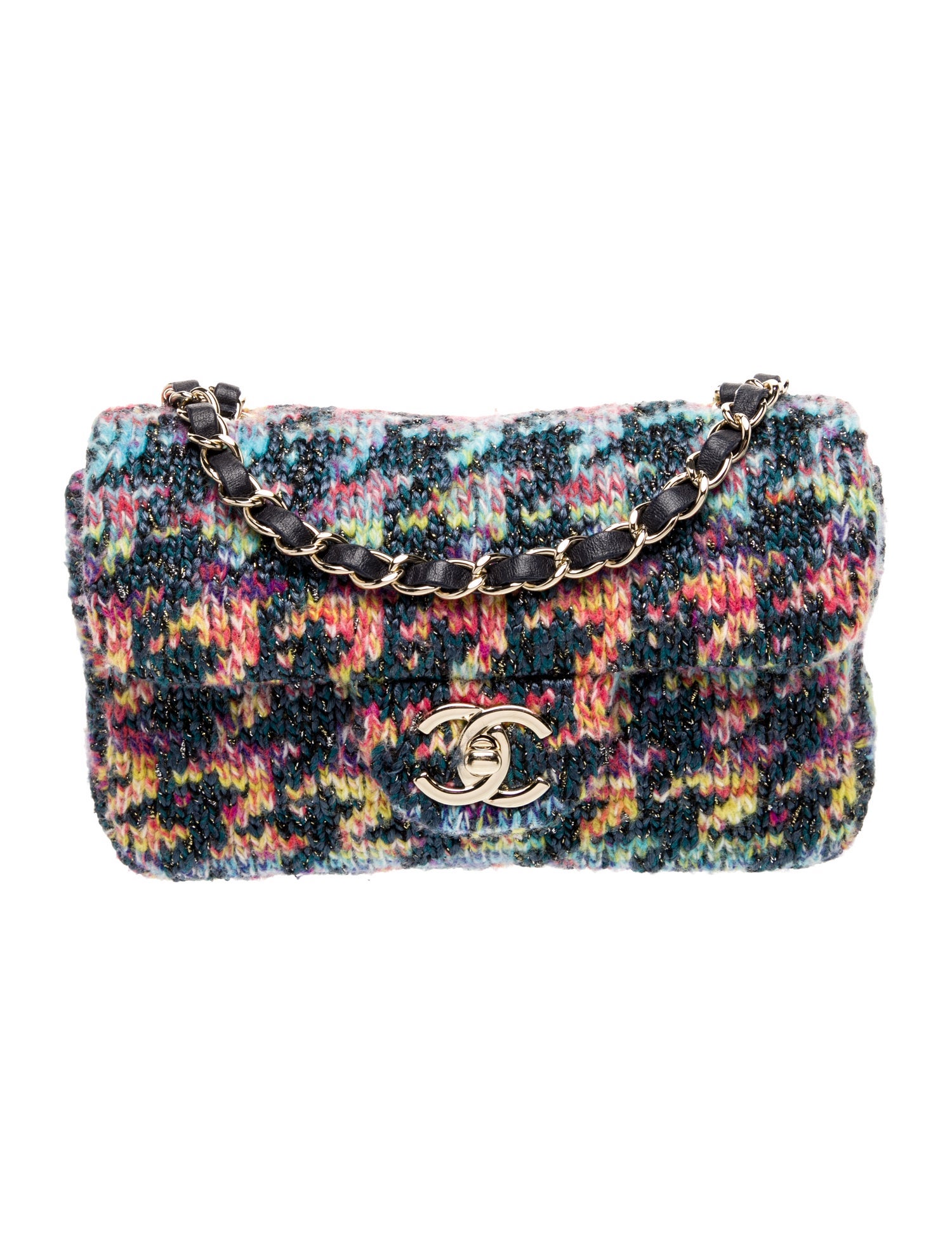 Chanel Knit Rectangular Mini Flap Bag