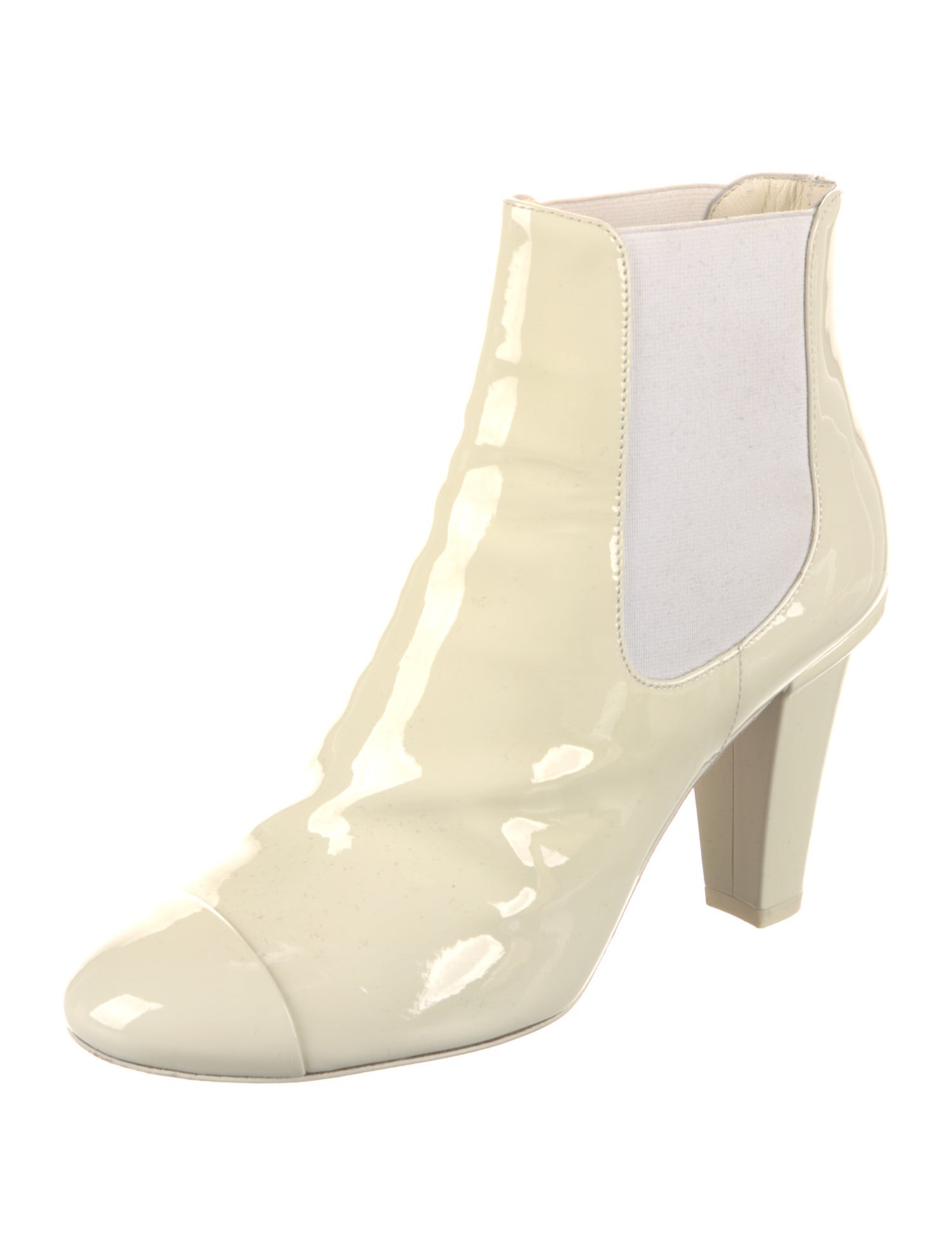 Chanel 2022 Interlocking CC Logo Chelsea Boots