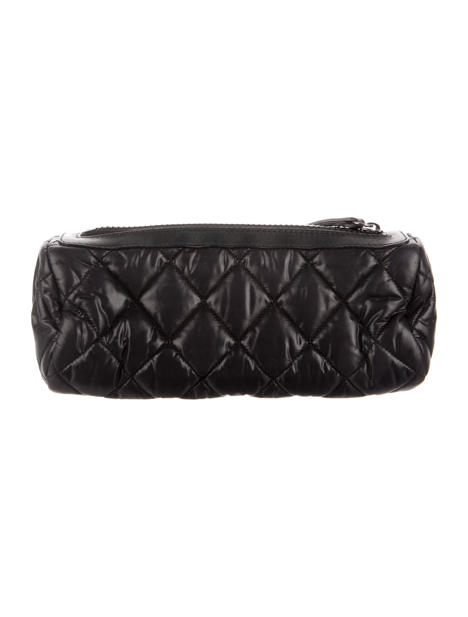 Chanel Quilted Nylon Coco Cocoon Cosmetic Pouch