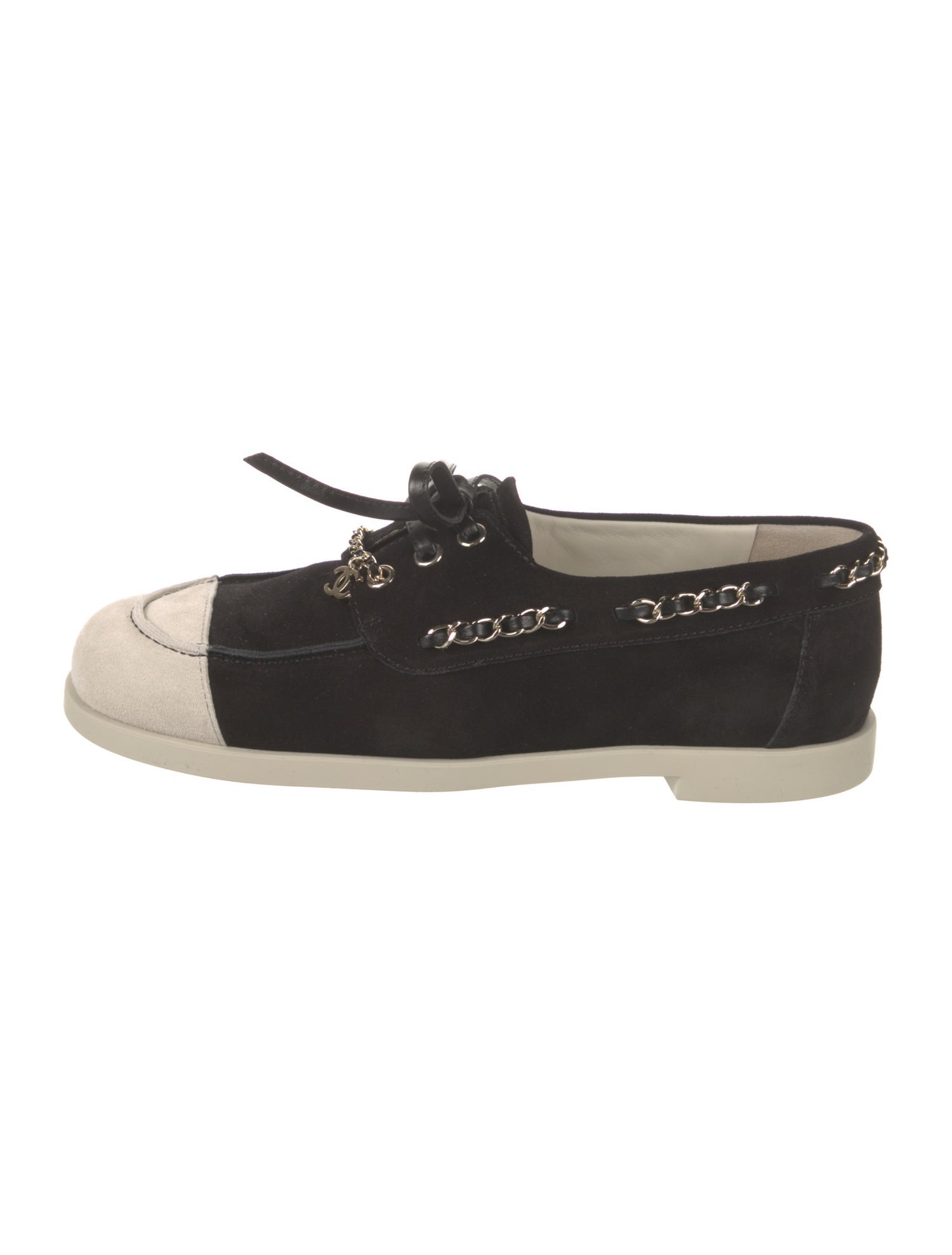 Chanel 2025 Interlocking CC Logo Moccasins