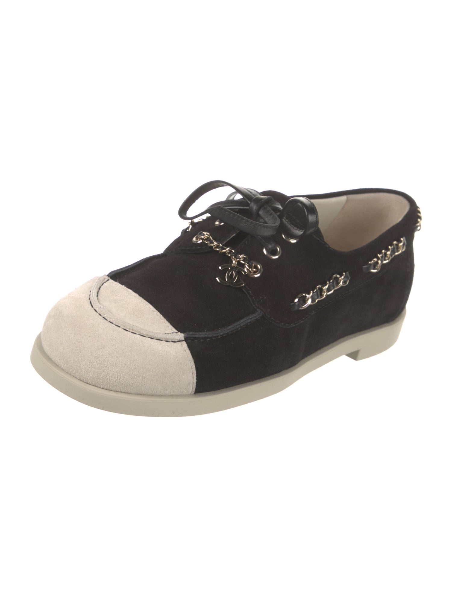 Chanel 2025 Interlocking CC Logo Moccasins