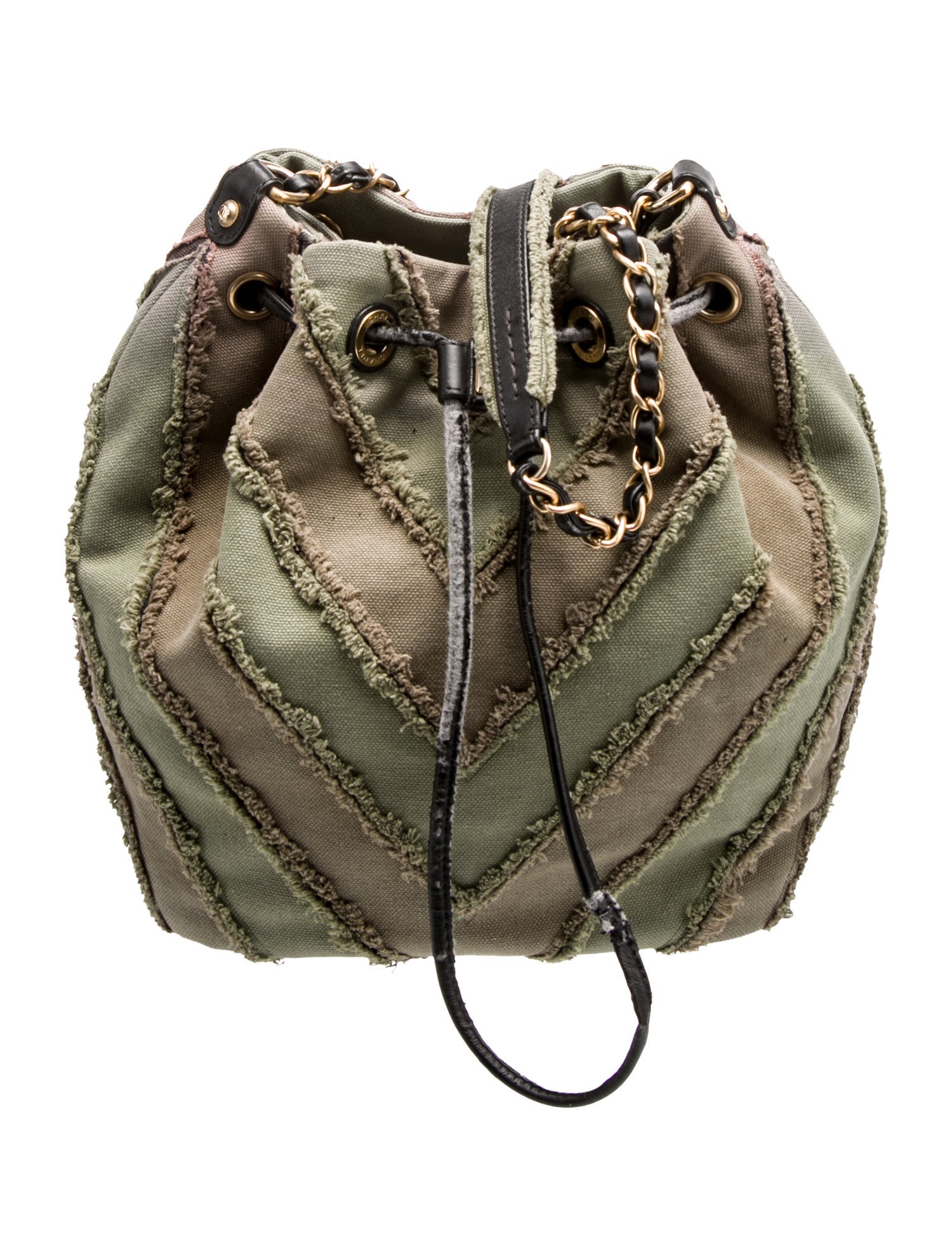 Chanel Paris-Cuba Canvas Twist Bucket Bag