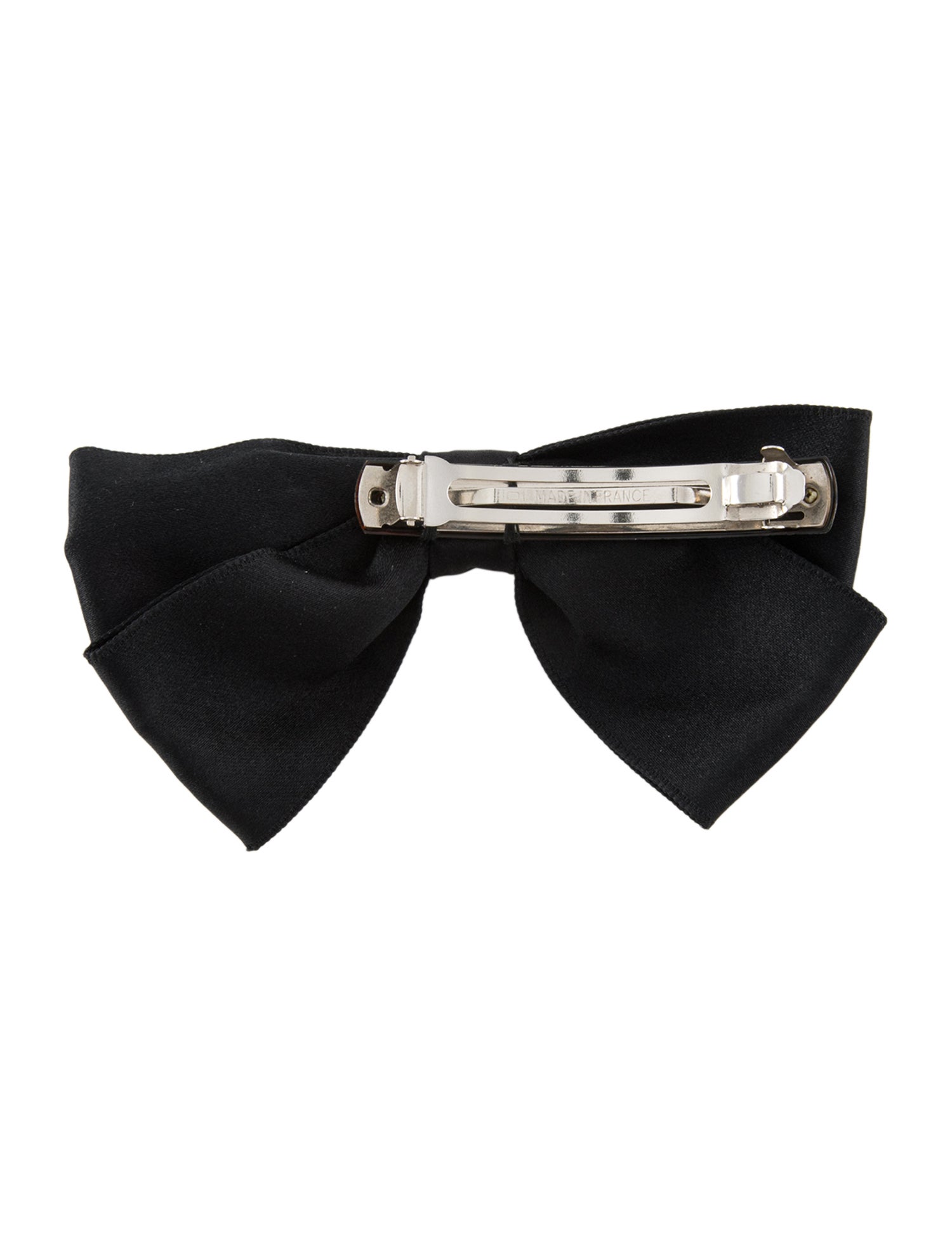 Chanel Satin Bow Hair Clip
