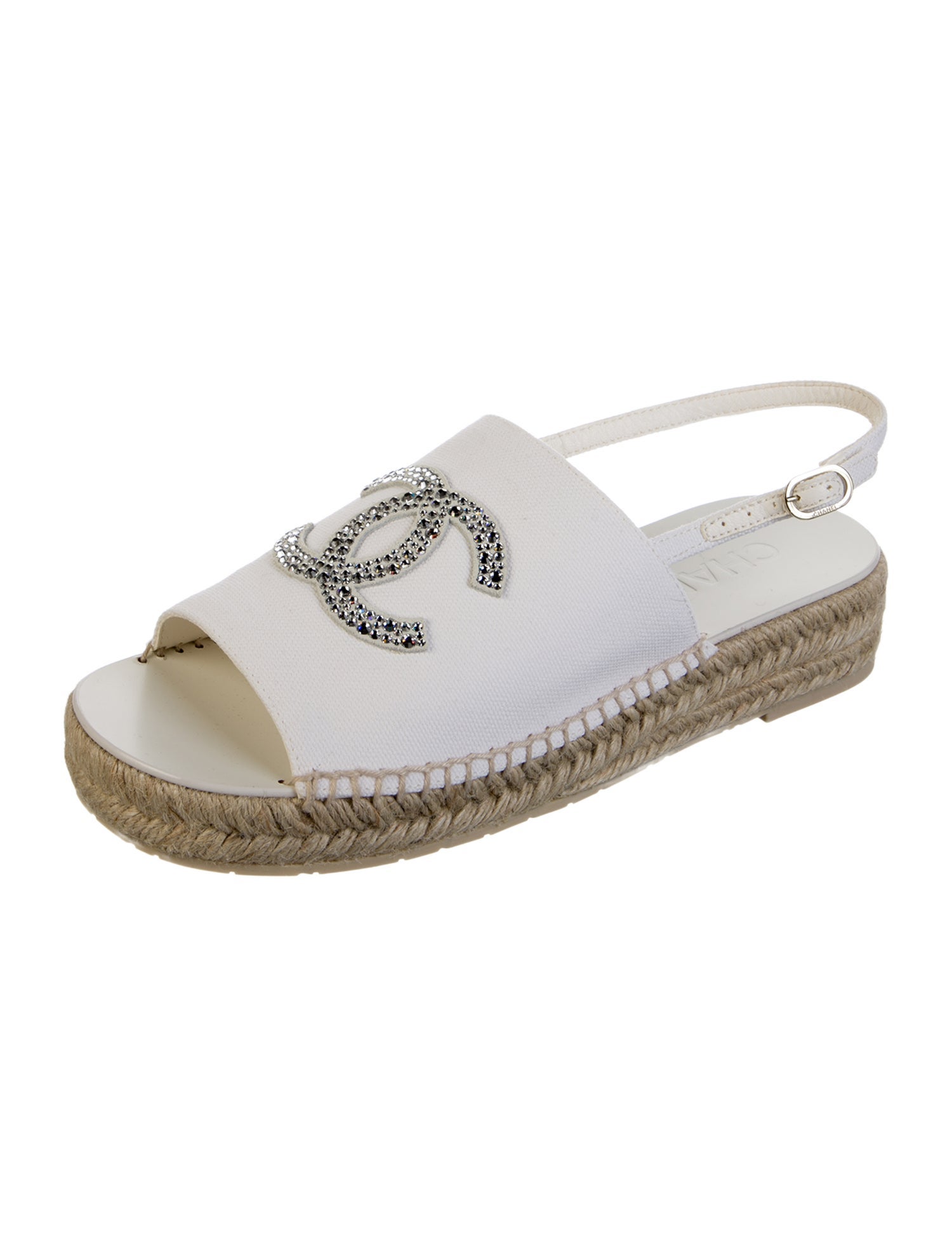 Chanel 2024 Interlocking CC Logo Espadrilles