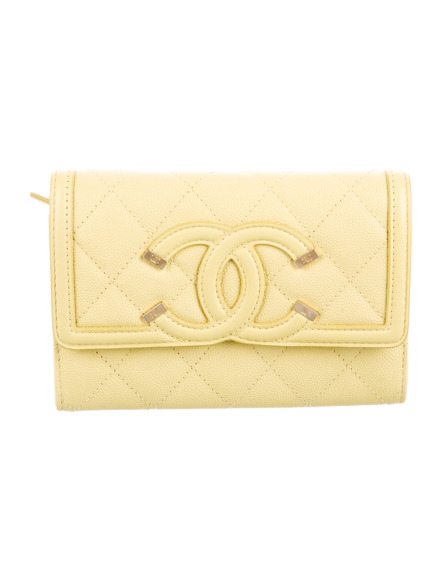 Chanel 2018-2019 Filigree Compact Wallet