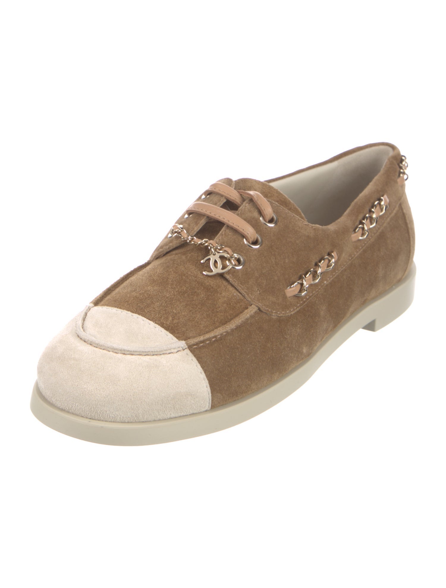 Chanel 2025 Interlocking CC Logo Moccasins