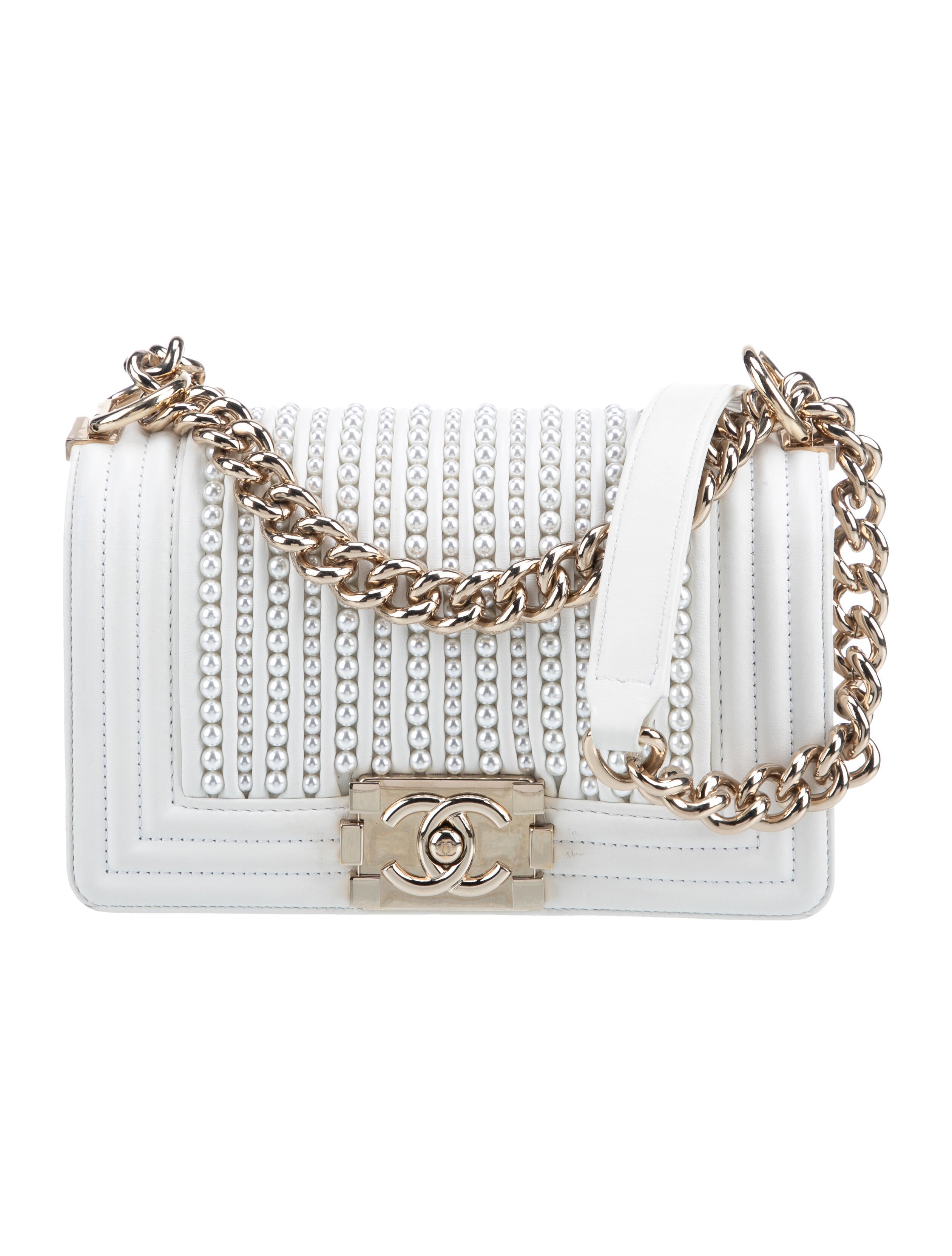 Chanel Small Pearl Boy Bag
