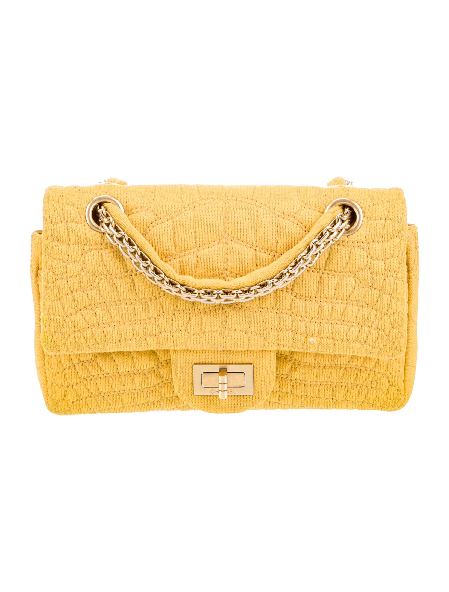 Chanel Mini Jersey Coco Croc Reissue Double Flap Bag