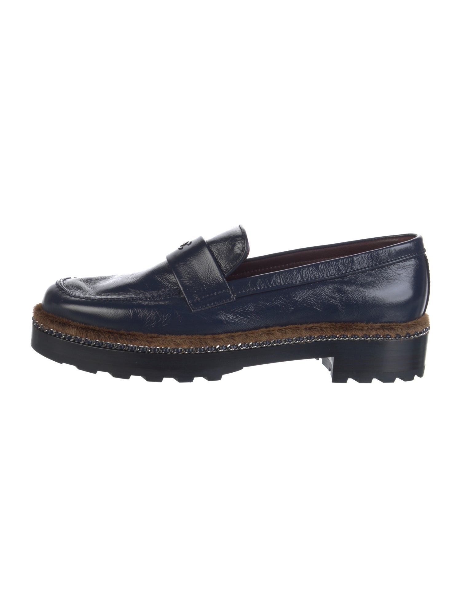 Chanel 2017 Interlocking CC Logo Loafers