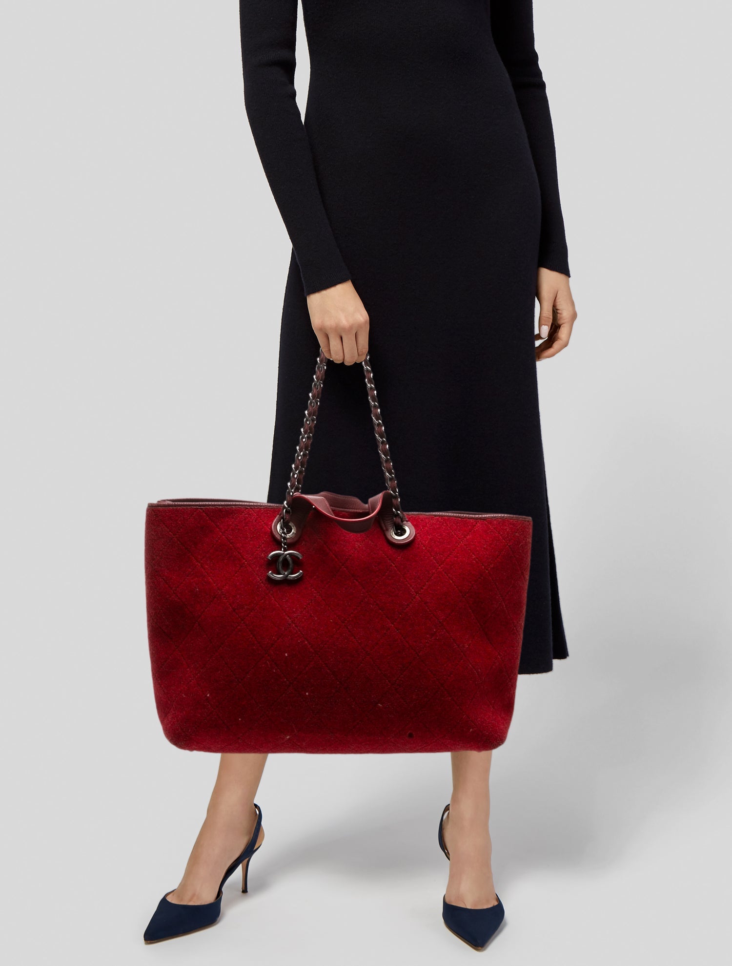 Chanel Large Pop Felt Tote