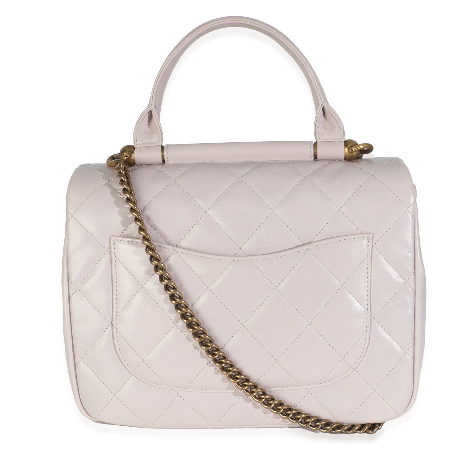 Chanel Interlocking CC Top Handle Flap Medium