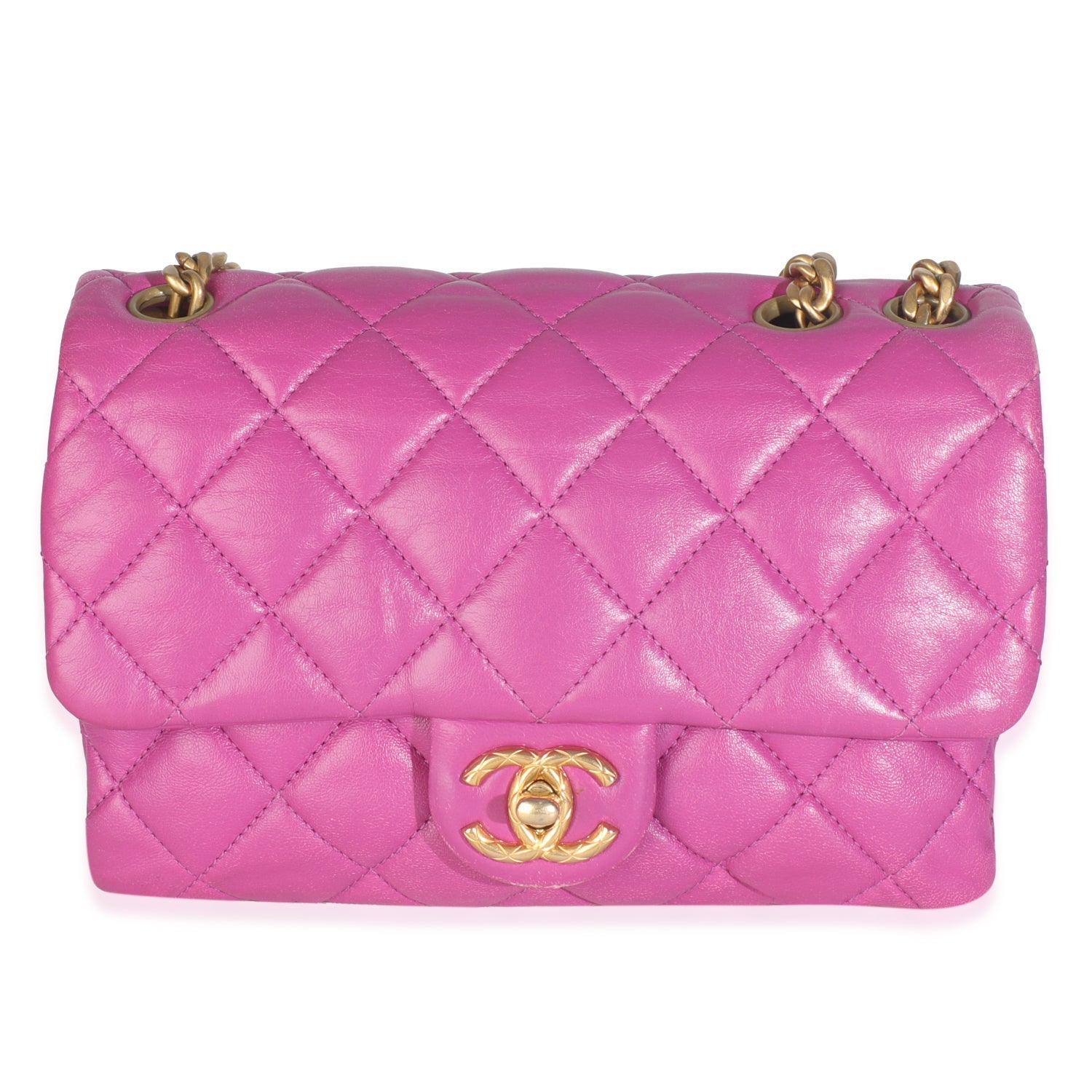 Chanel Interlocking CC Pillow Crush Flap Small