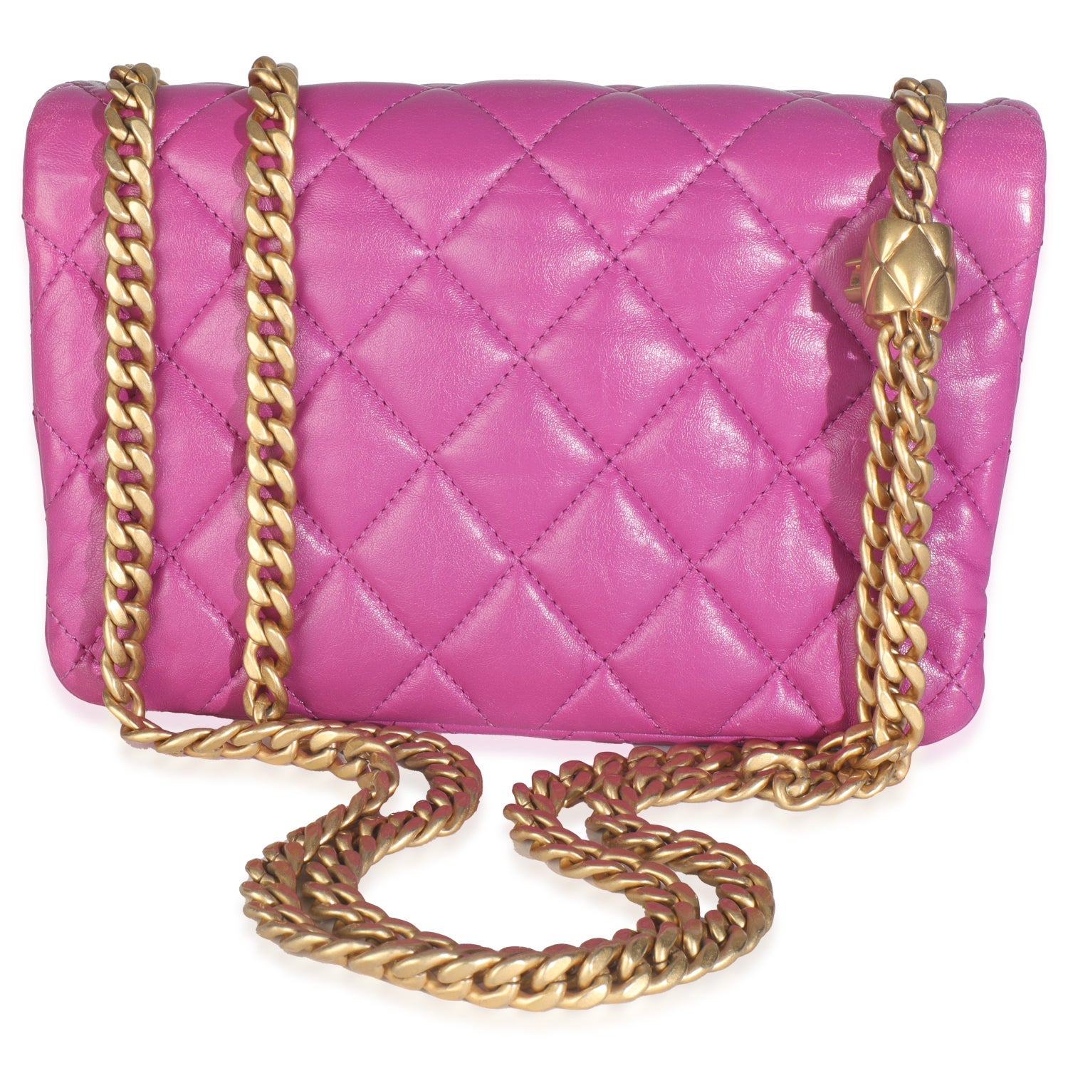 Chanel Interlocking CC Pillow Crush Flap Small