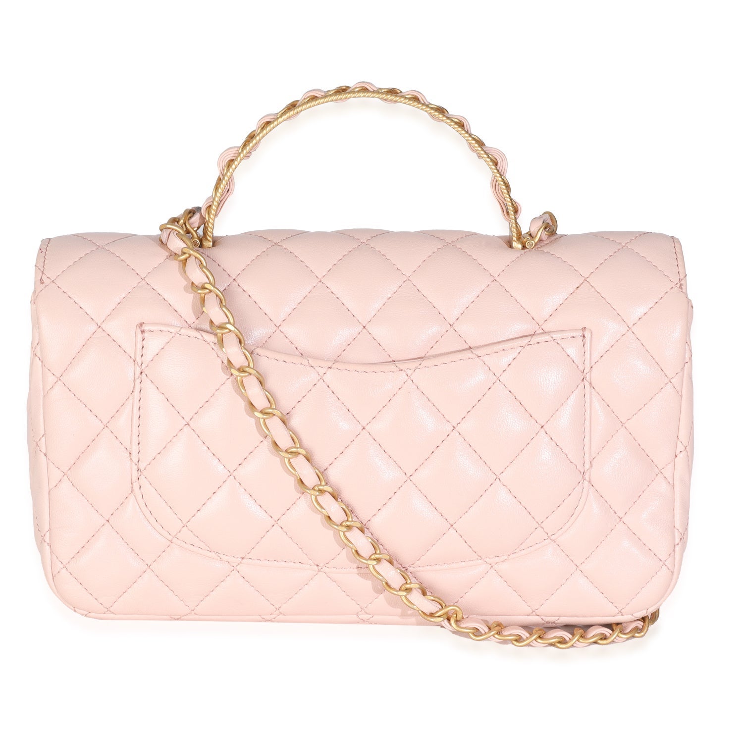 Chanel Interlocking CC Top Handle Flap Small