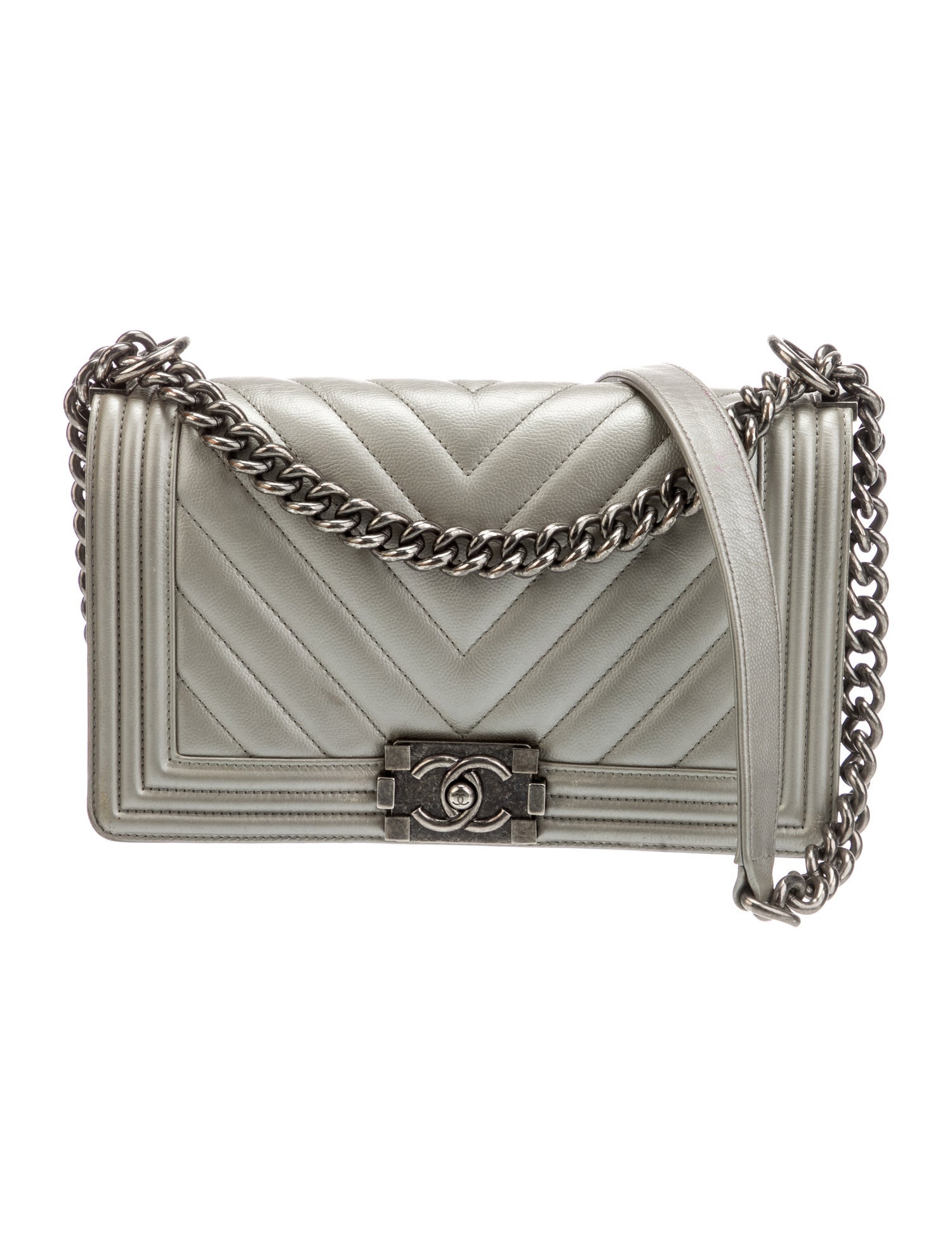 Chanel Medium Chevron Boy Bag