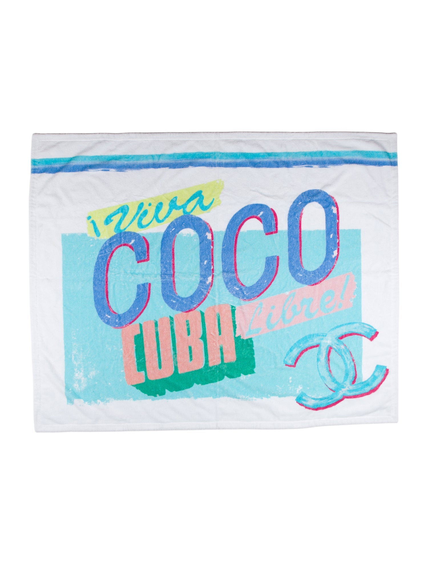 Chanel Viva Coco Cuba Beach Towel w/ Tags
