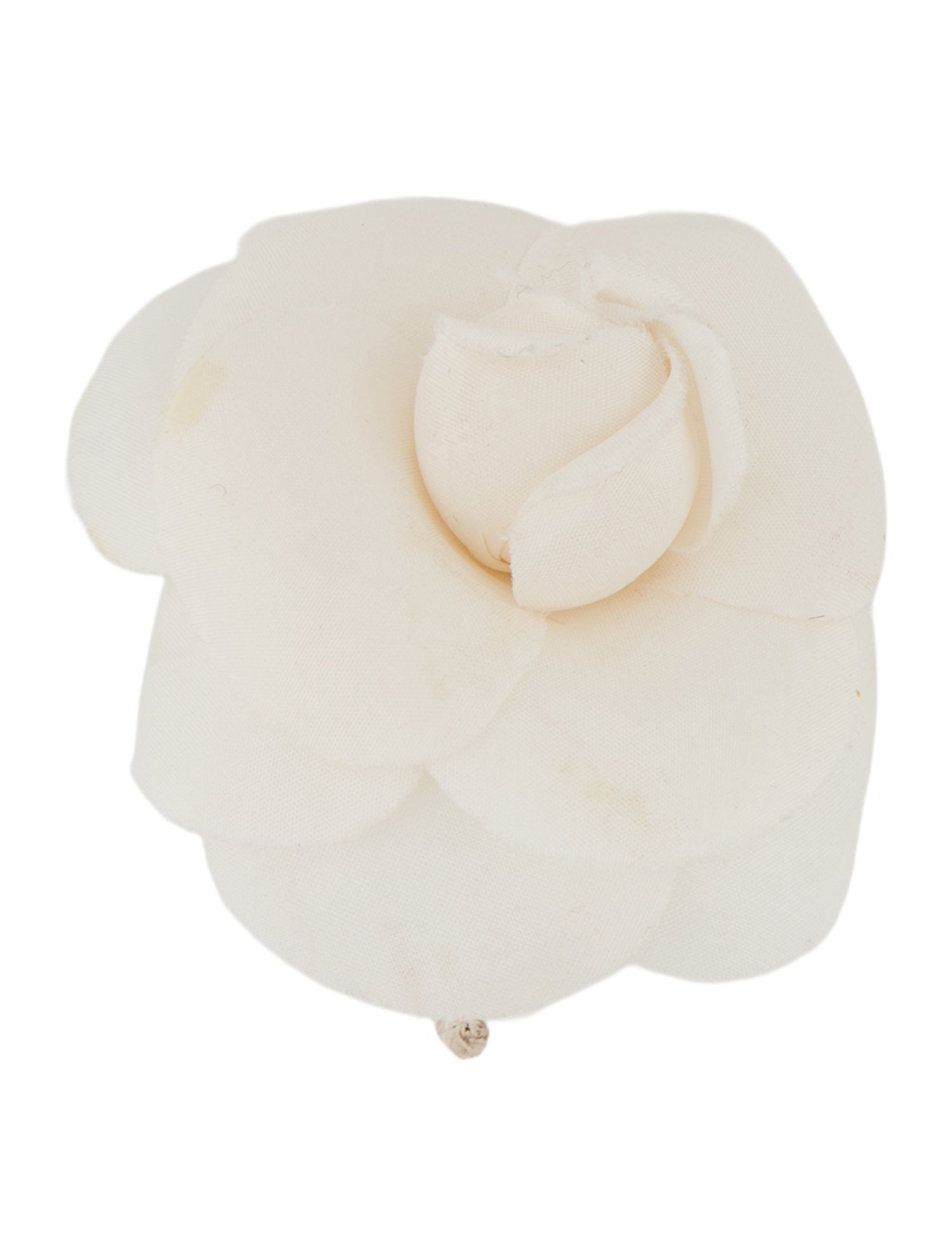 Chanel Vintage Silk Camellia Brooch