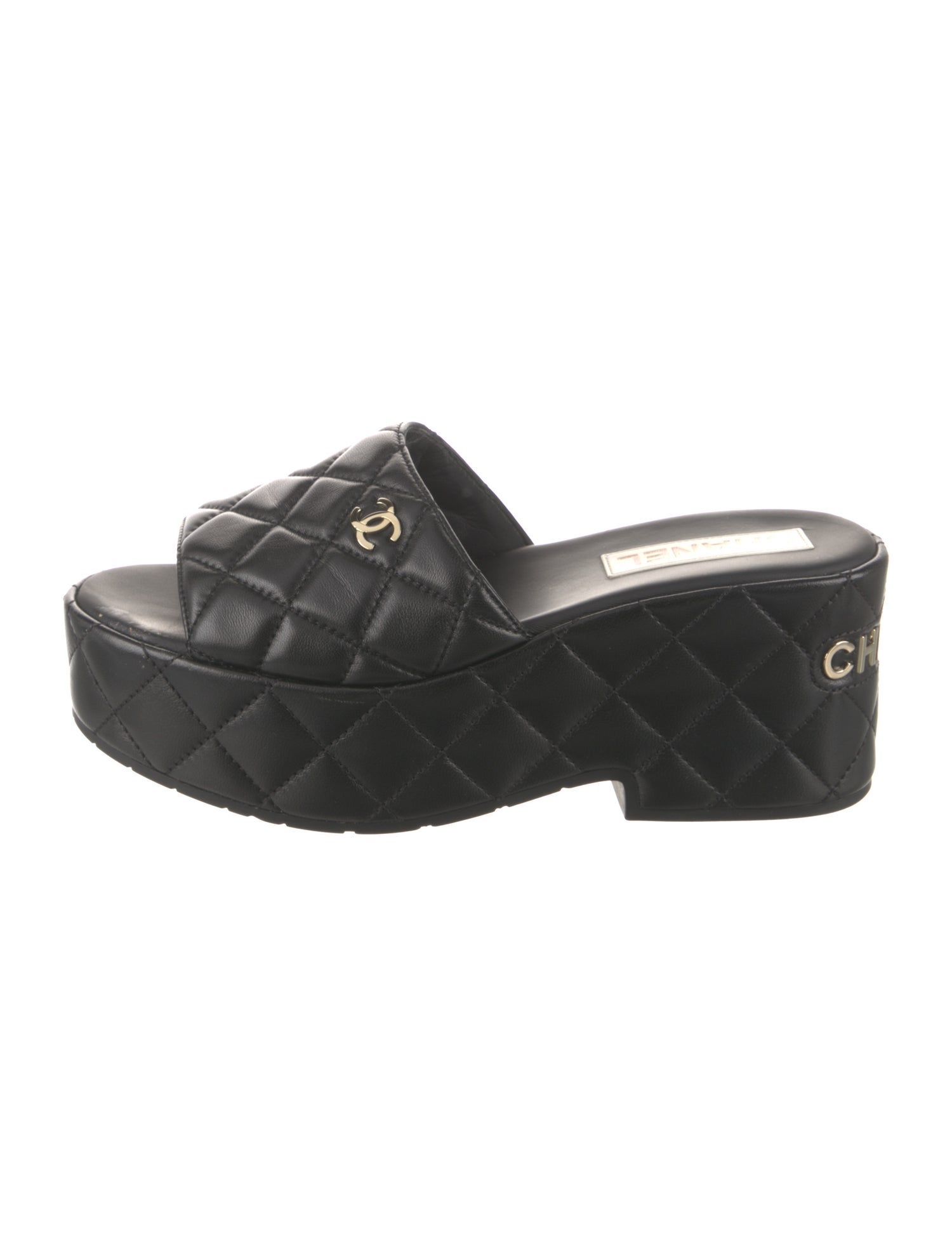 Chanel 2023 Interlocking CC Logo Slides
