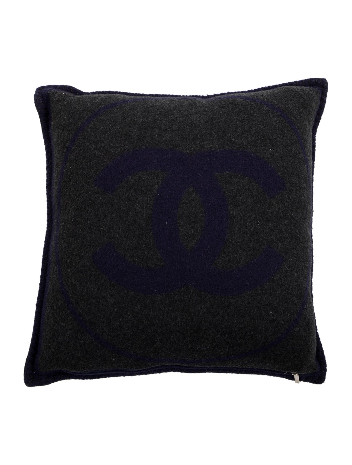 Chanel Wool CC Throw Pillow