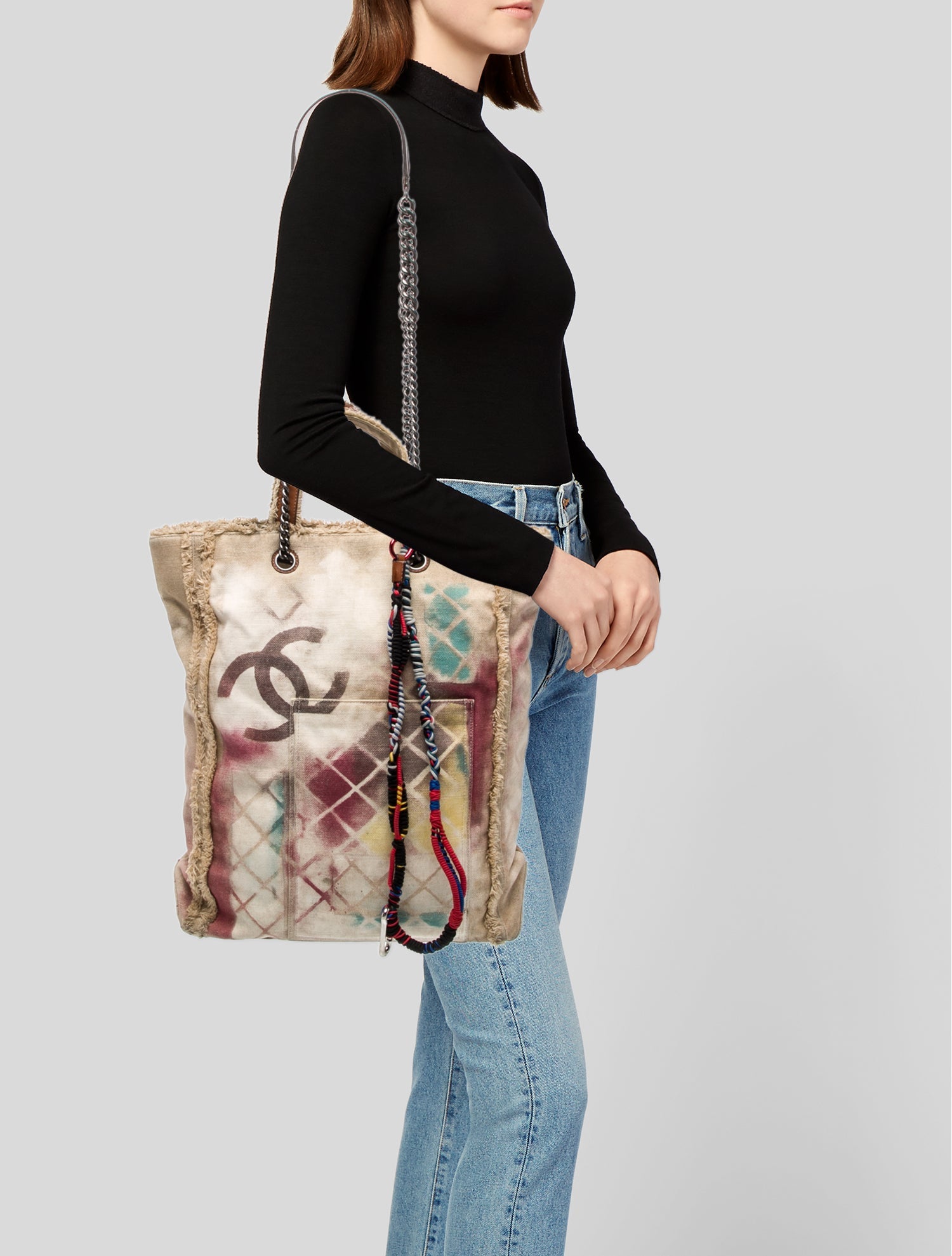 Chanel Graffiti Art School Oh My Boy Tote