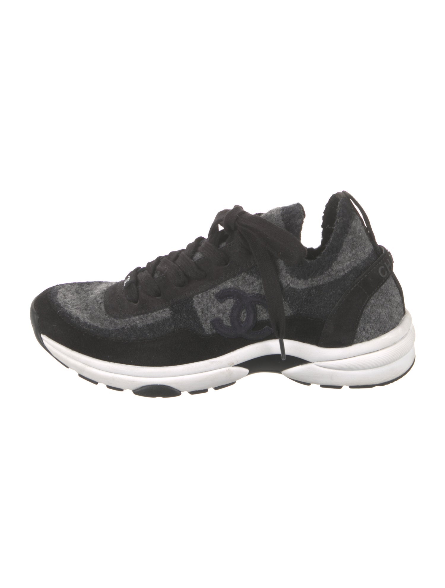 Chanel Interlocking CC Logo Athletic Sneakers