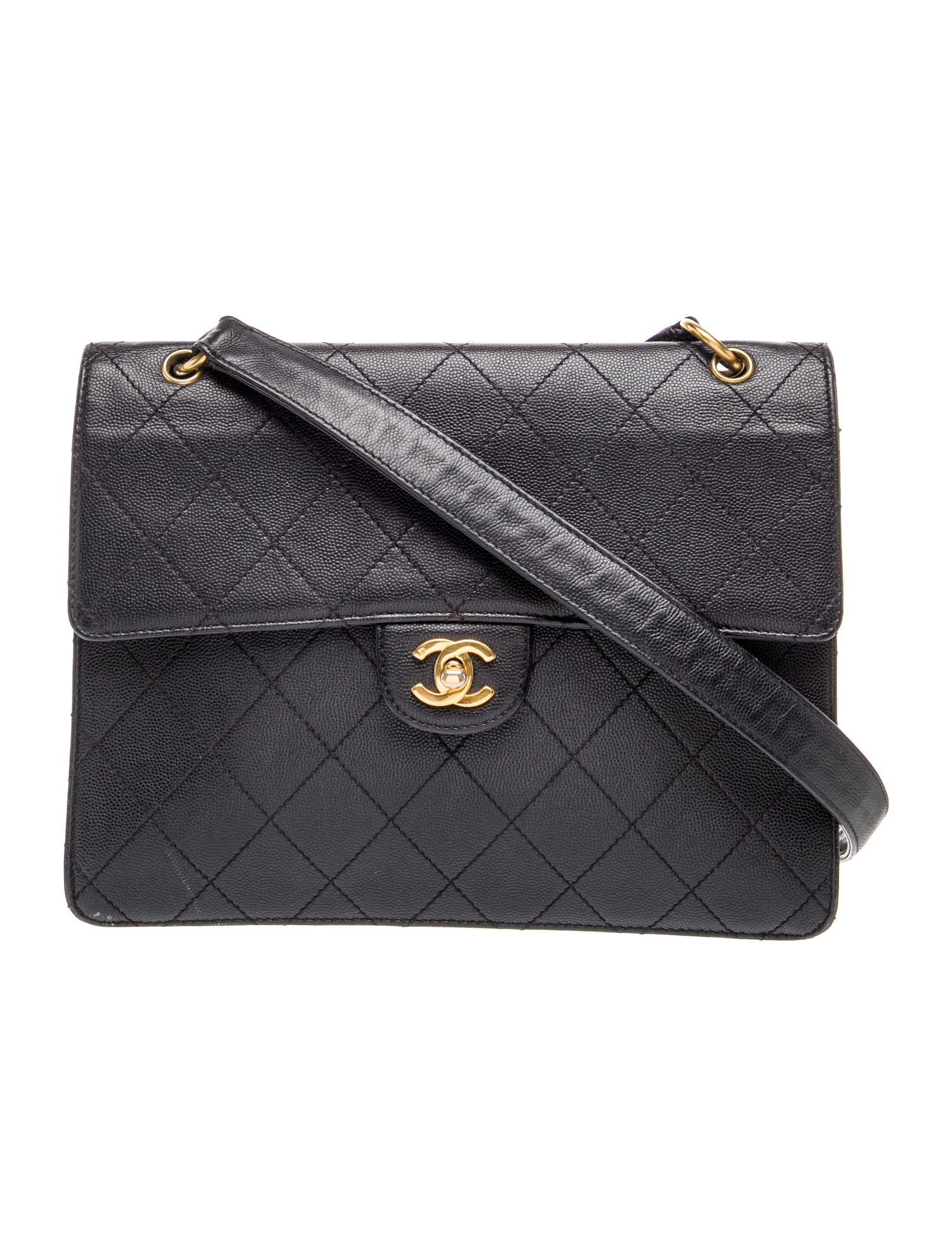 Chanel Quilted Caviar Square Flap Bag