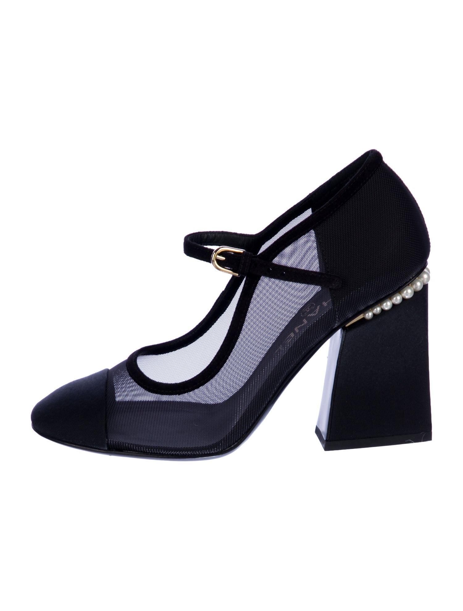 Chanel Interlocking CC Logo Mesh Pumps