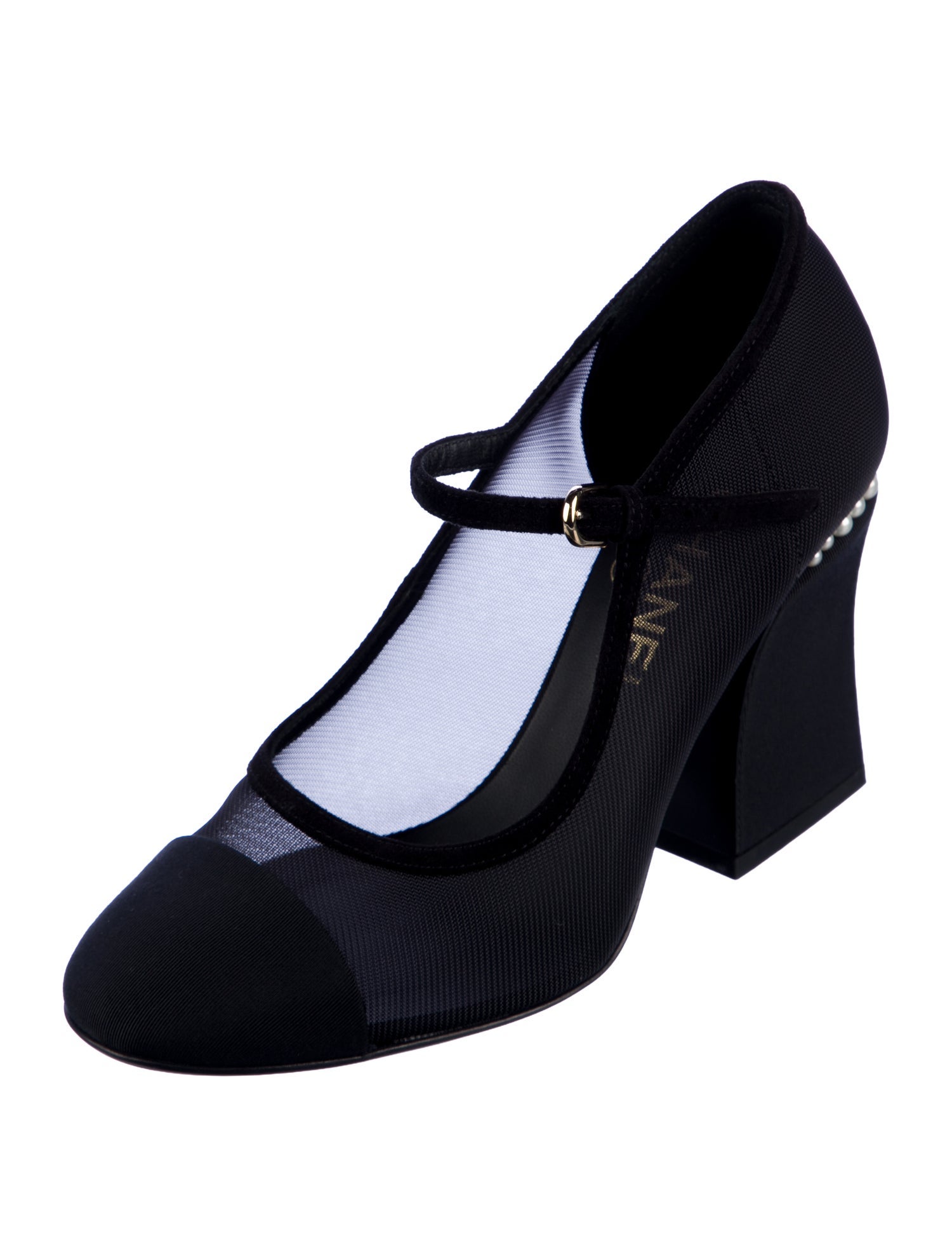 Chanel Interlocking CC Logo Mesh Pumps