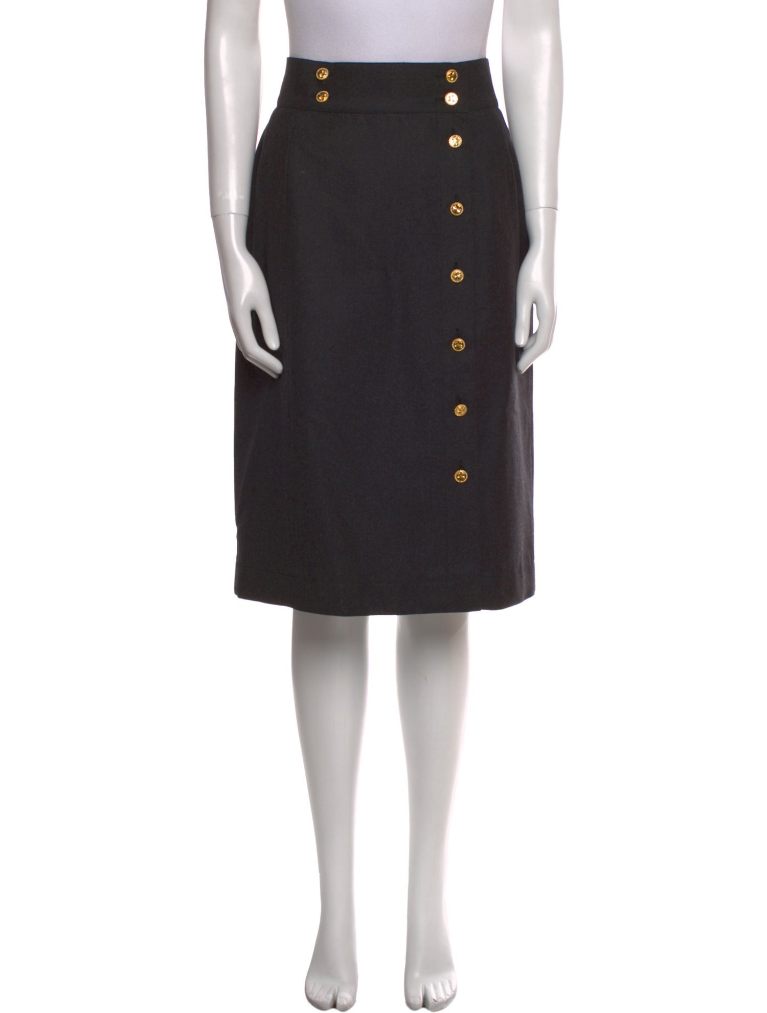 Chanel Wool Knee-Length Skirt