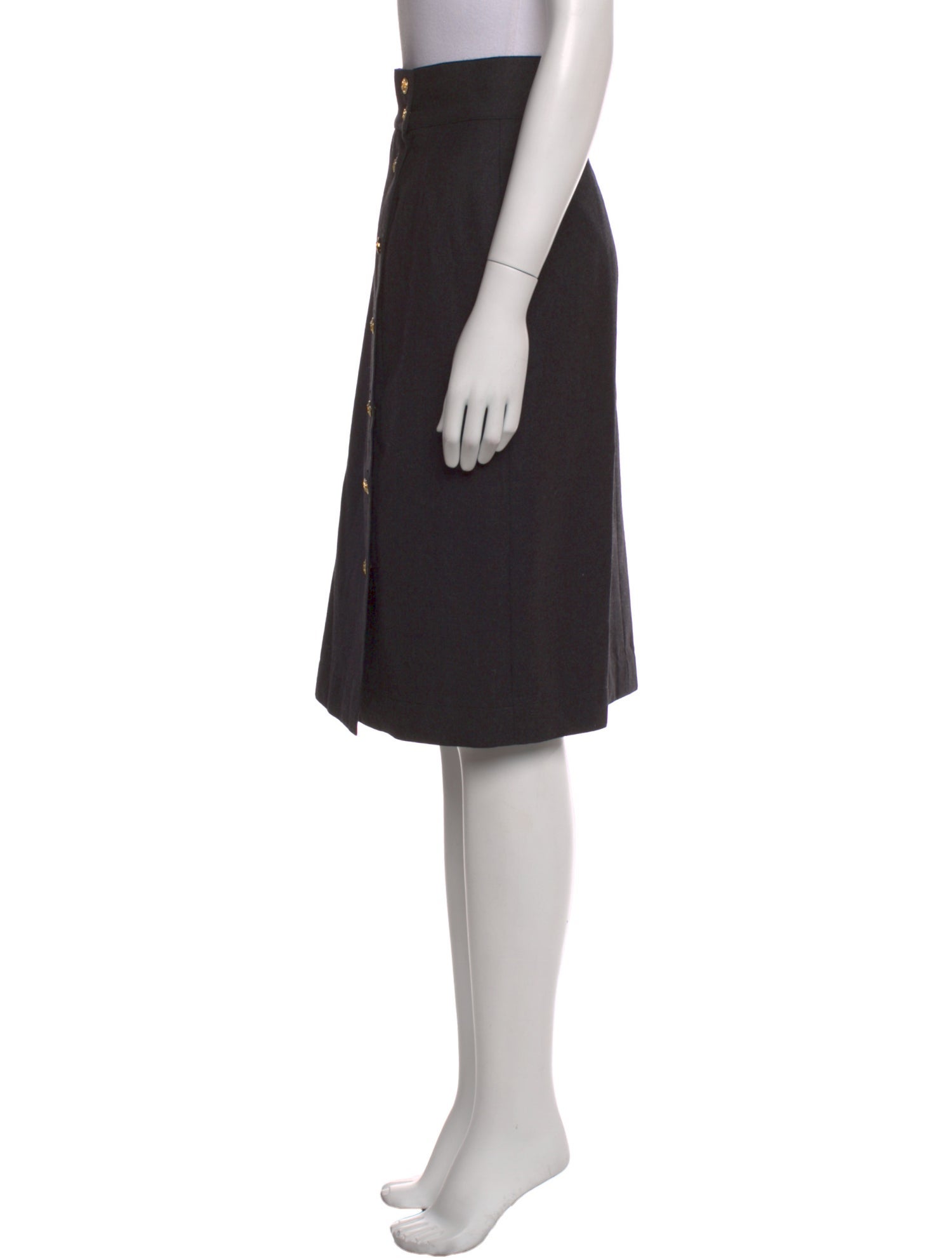 Chanel Wool Knee-Length Skirt