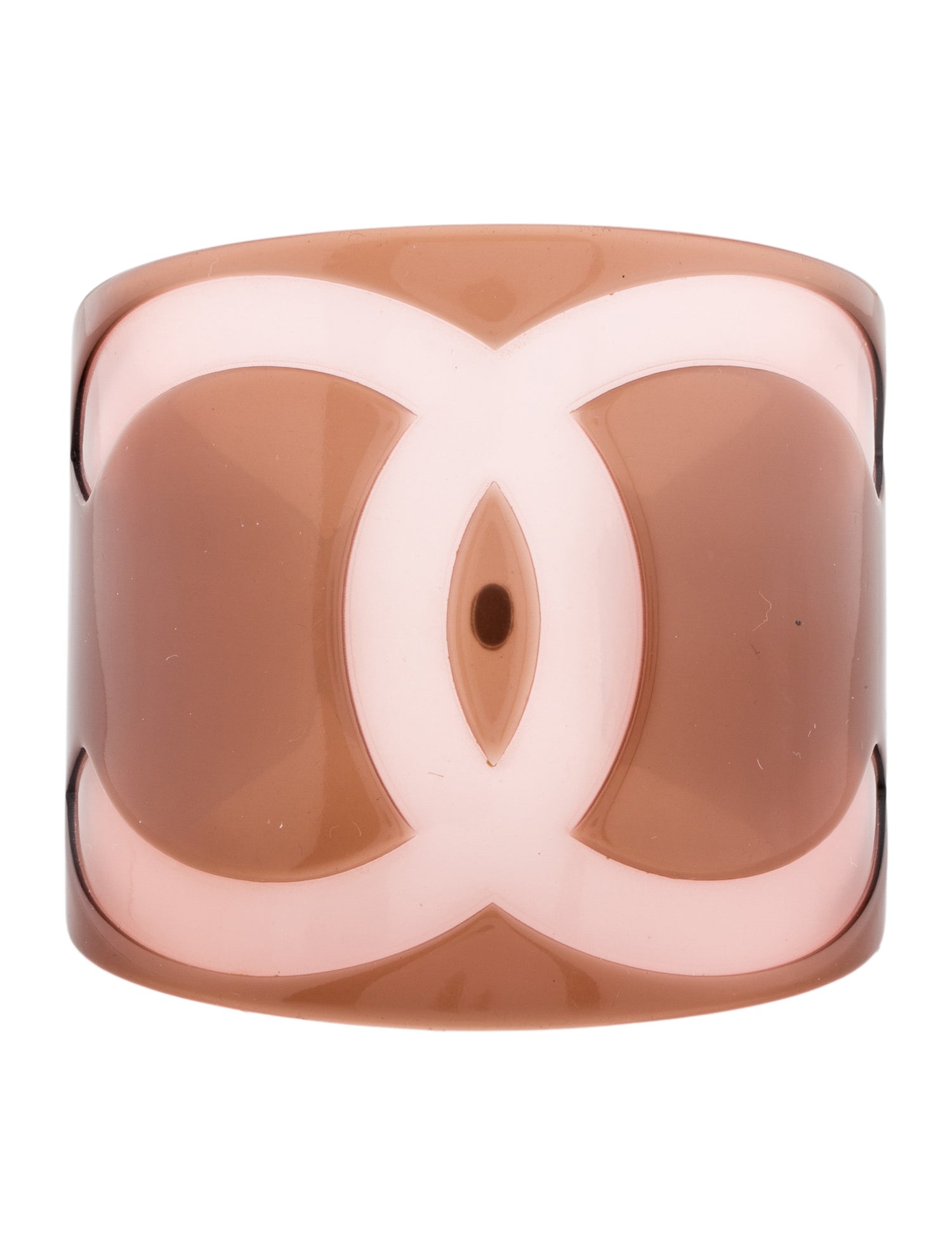 Chanel Vintage Resin CC Cuff Bracelet
