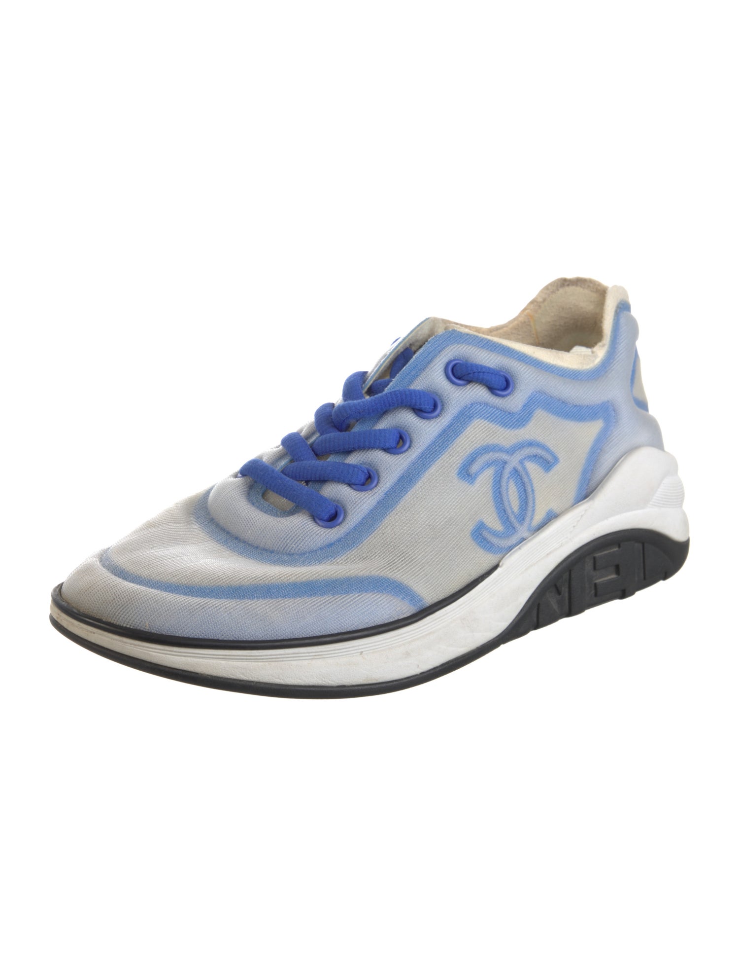 Chanel Interlocking CC Logo Mesh Sneakers