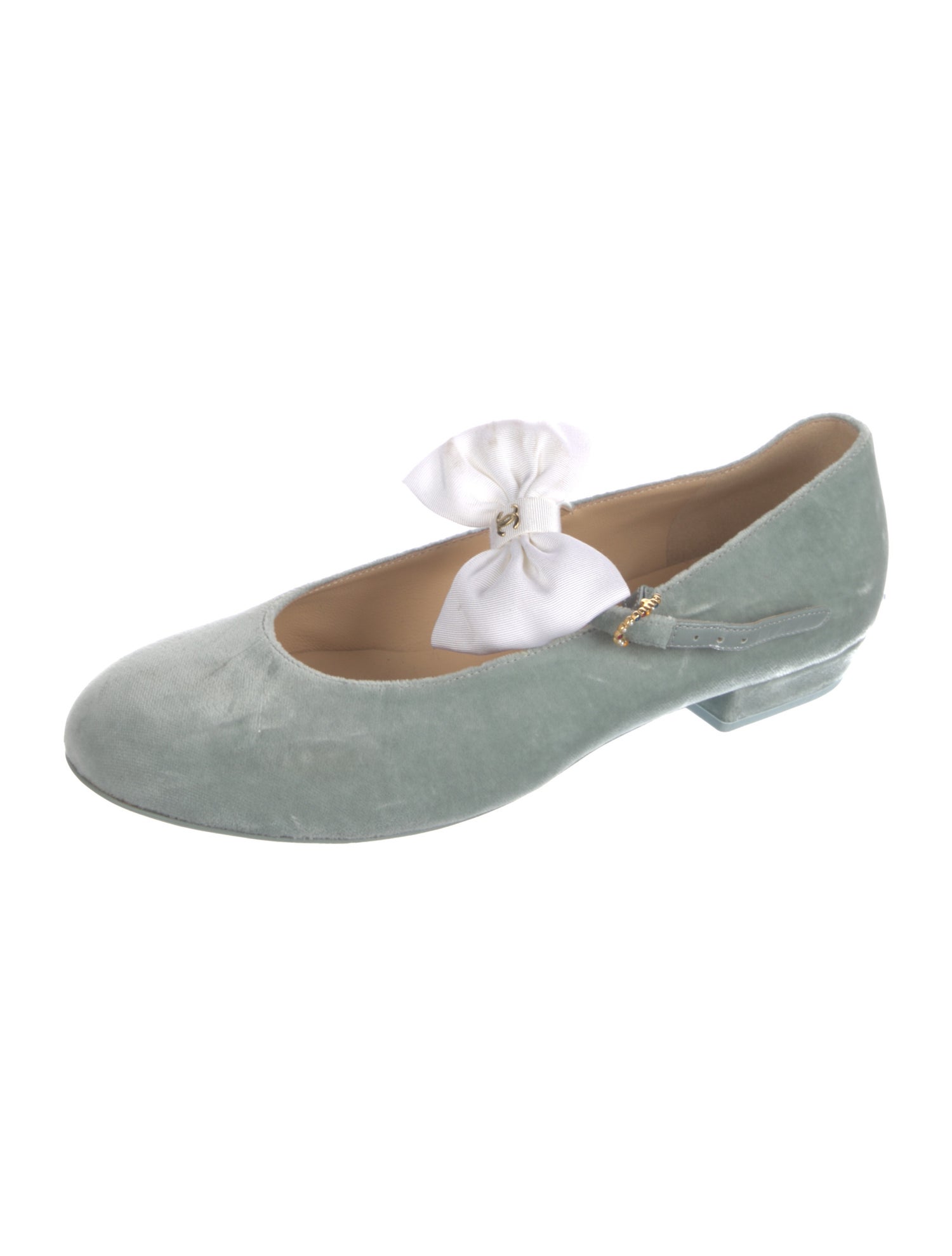 Chanel 2024 Interlocking CC Logo Mary Jane Flats