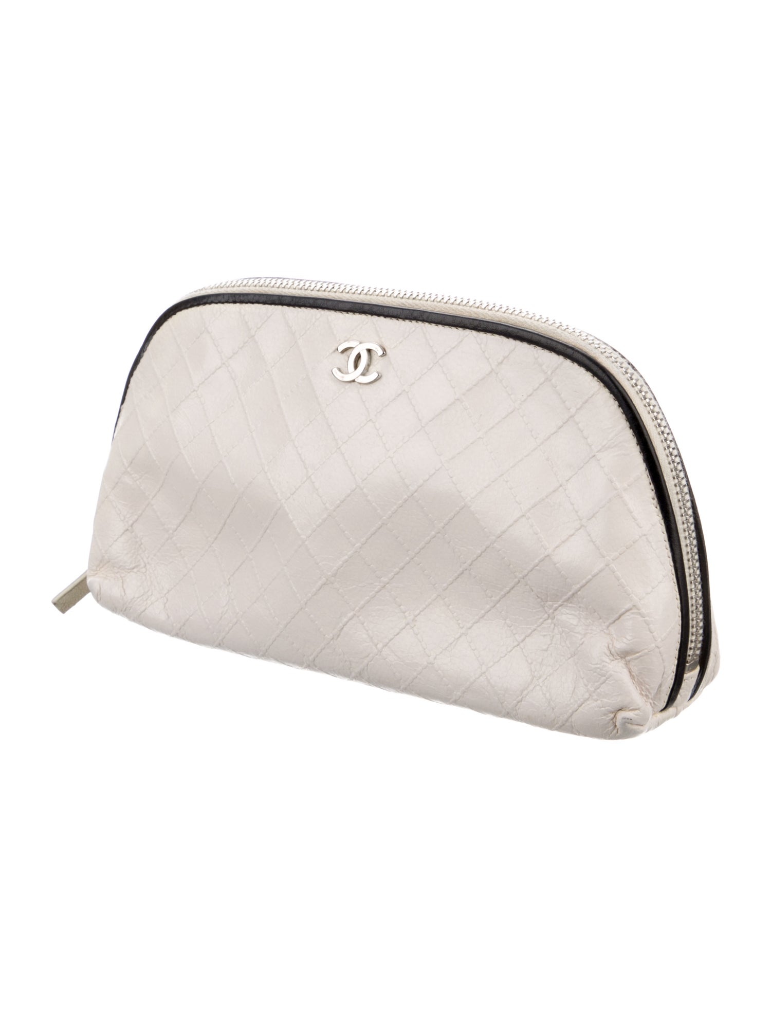 Chanel Leather Cosmetic Bag