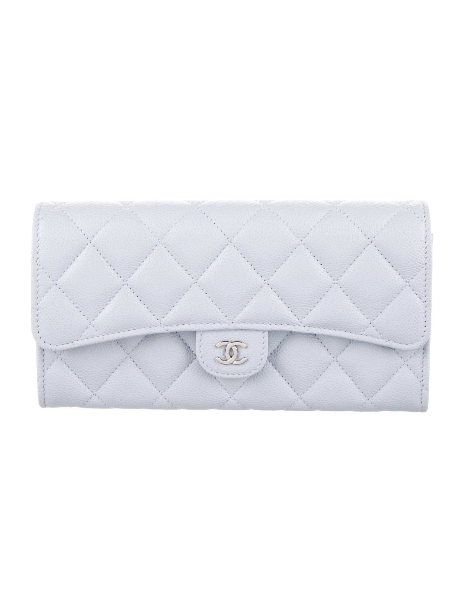 Chanel Medium Classic Flap Wallet Interlocking CC Logo Continental Wallet
