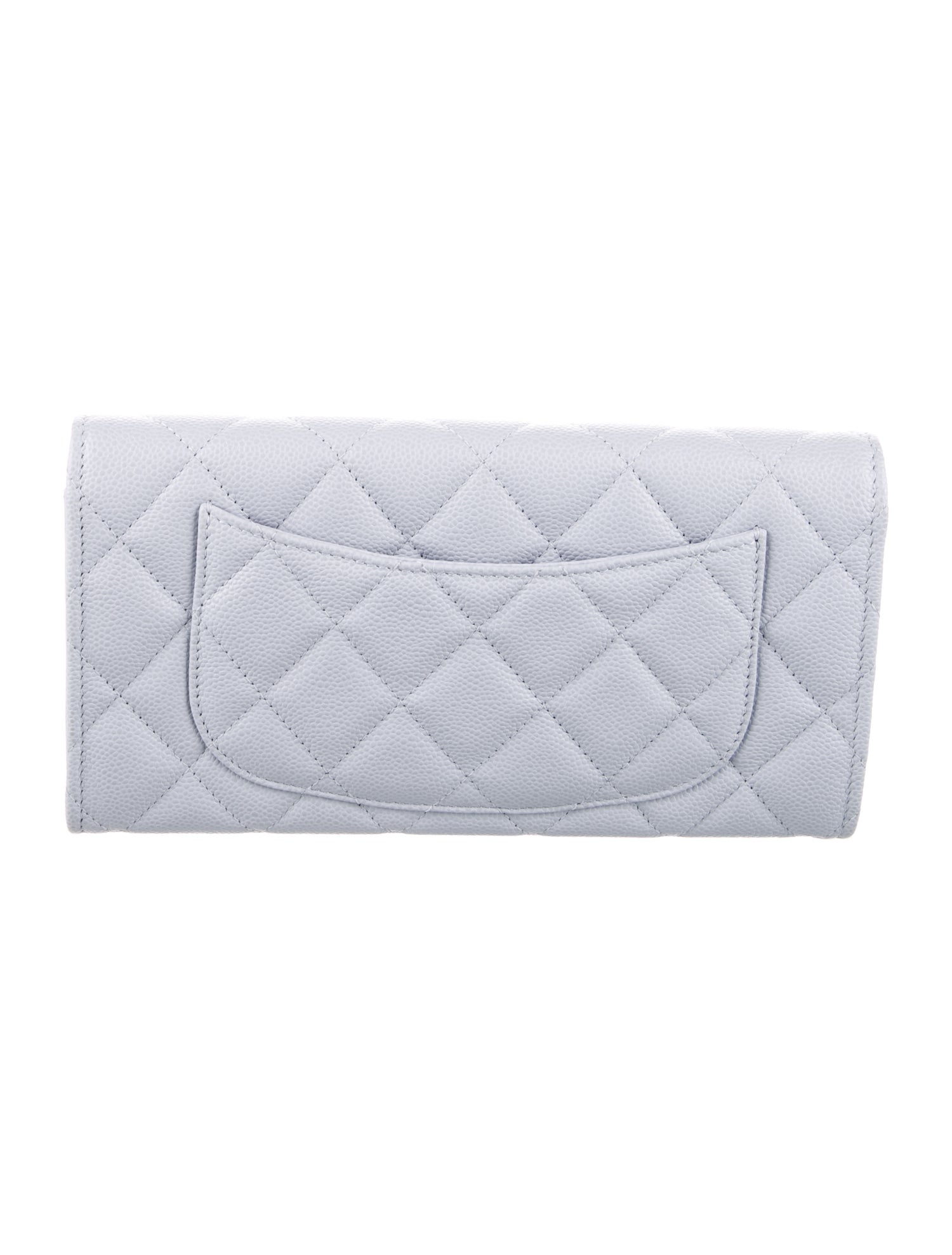 Chanel Medium Classic Flap Wallet Interlocking CC Logo Continental Wallet