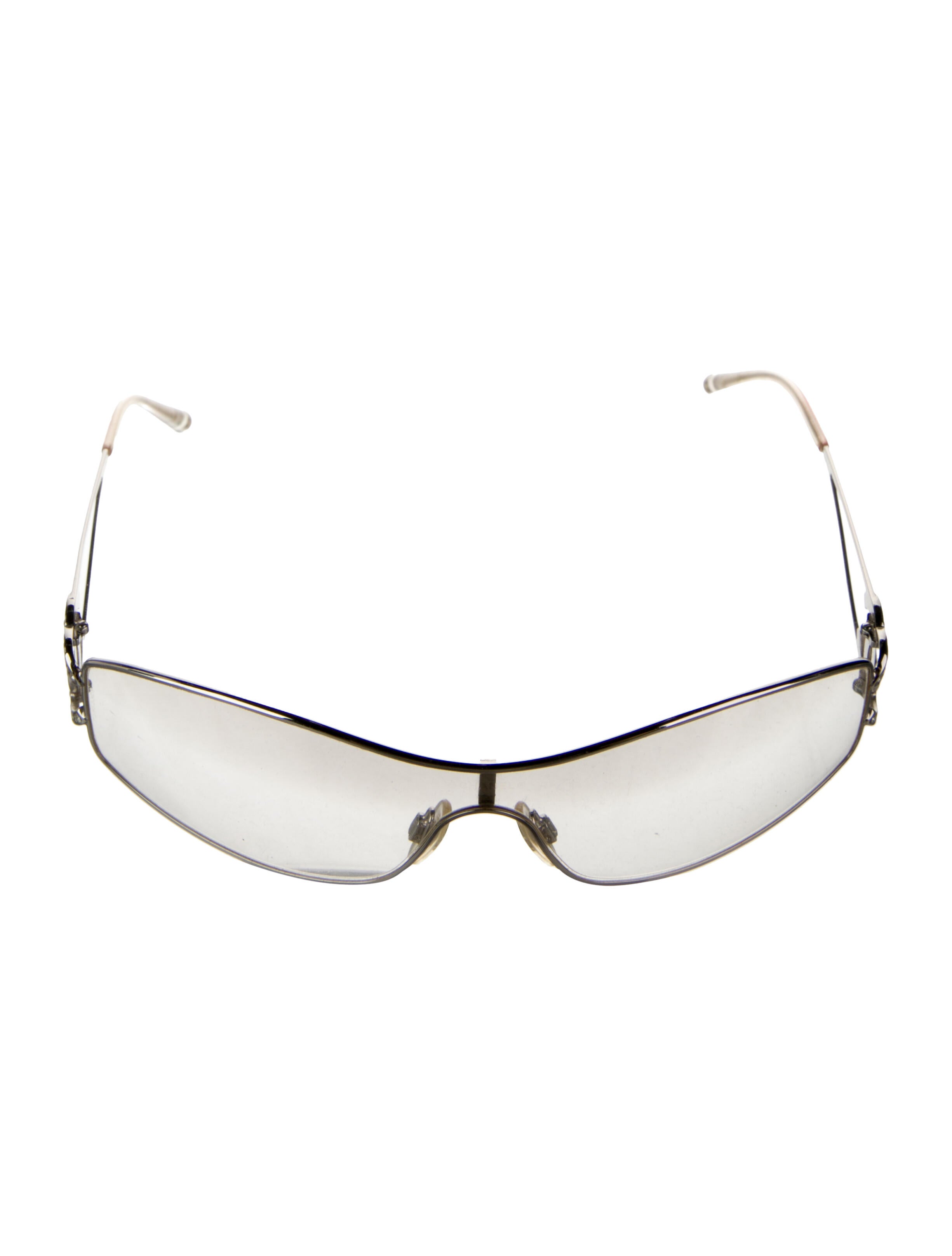 Chanel Interlocking CC Logo Shield Sunglasses