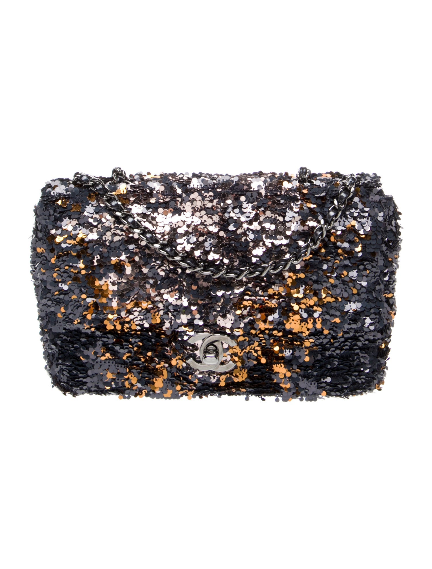 Chanel Paris-Hamburg Rectangular Mini Sequin Flap Bag