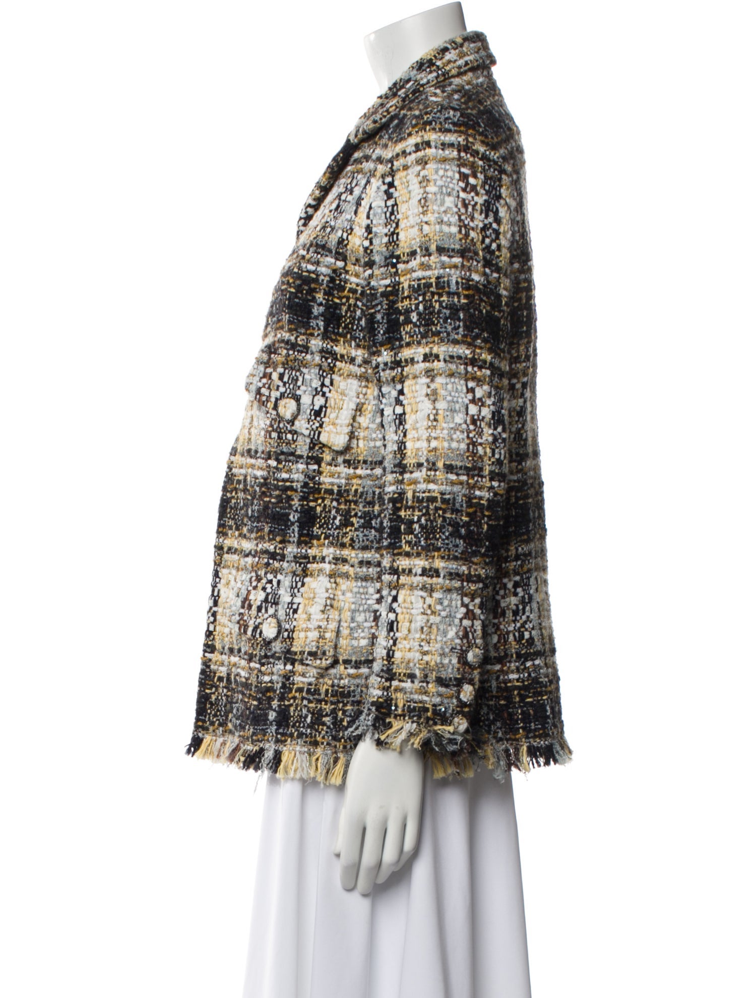 Chanel 2019 Plaid Print Blazer