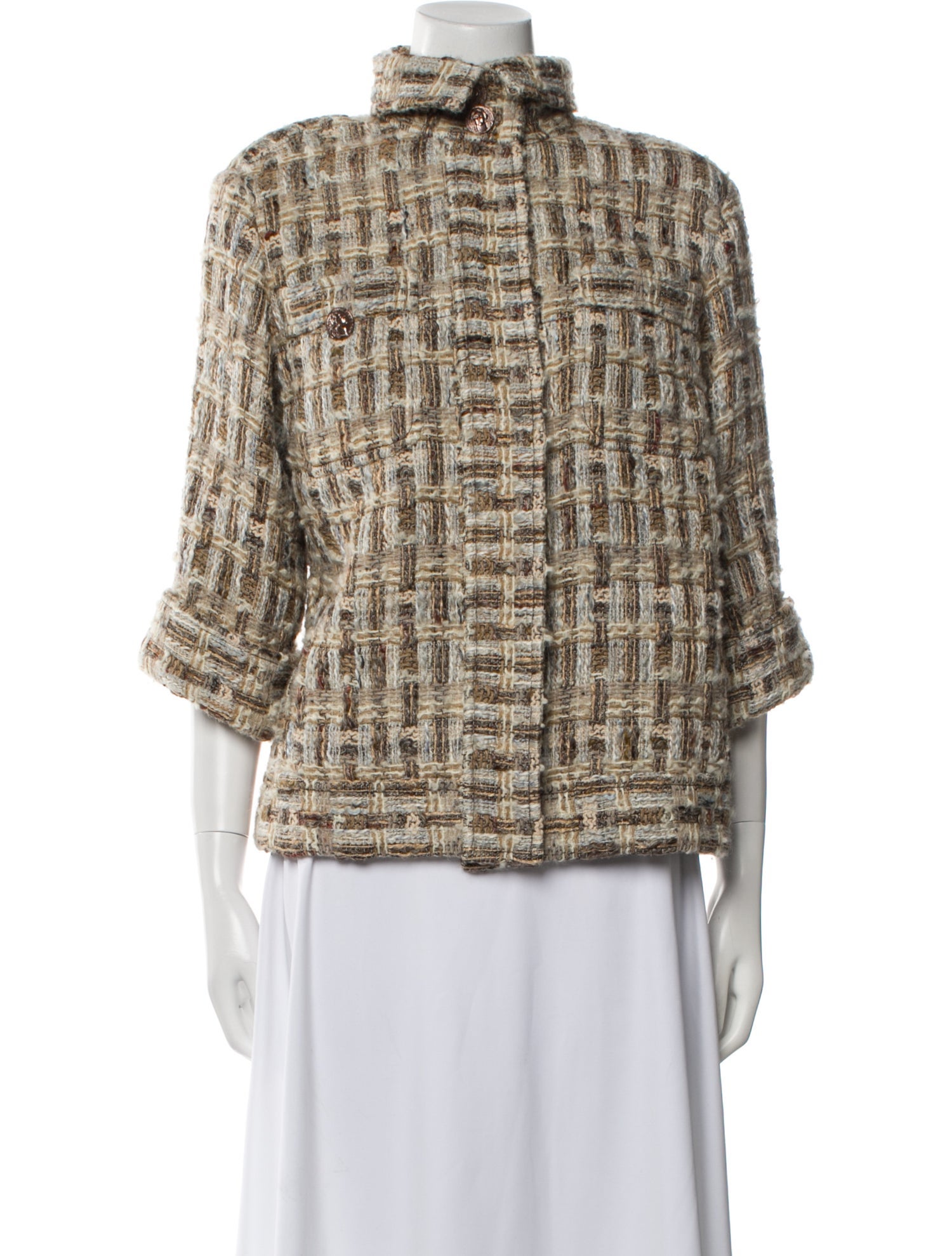 Chanel 2016 Paris-Rome Faux Fur Jacket