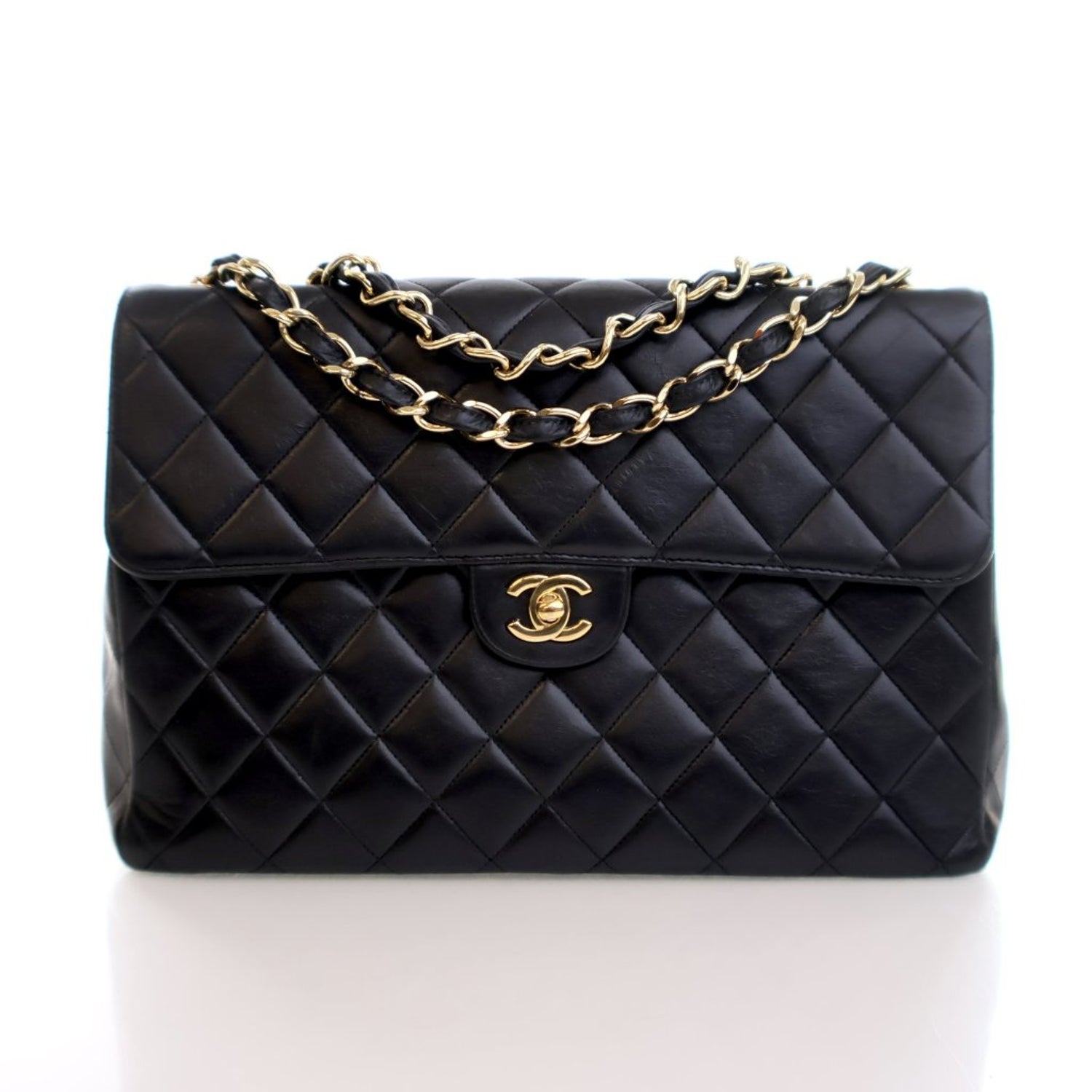 Chanel Lambskin Classic Single Flap Jumbo