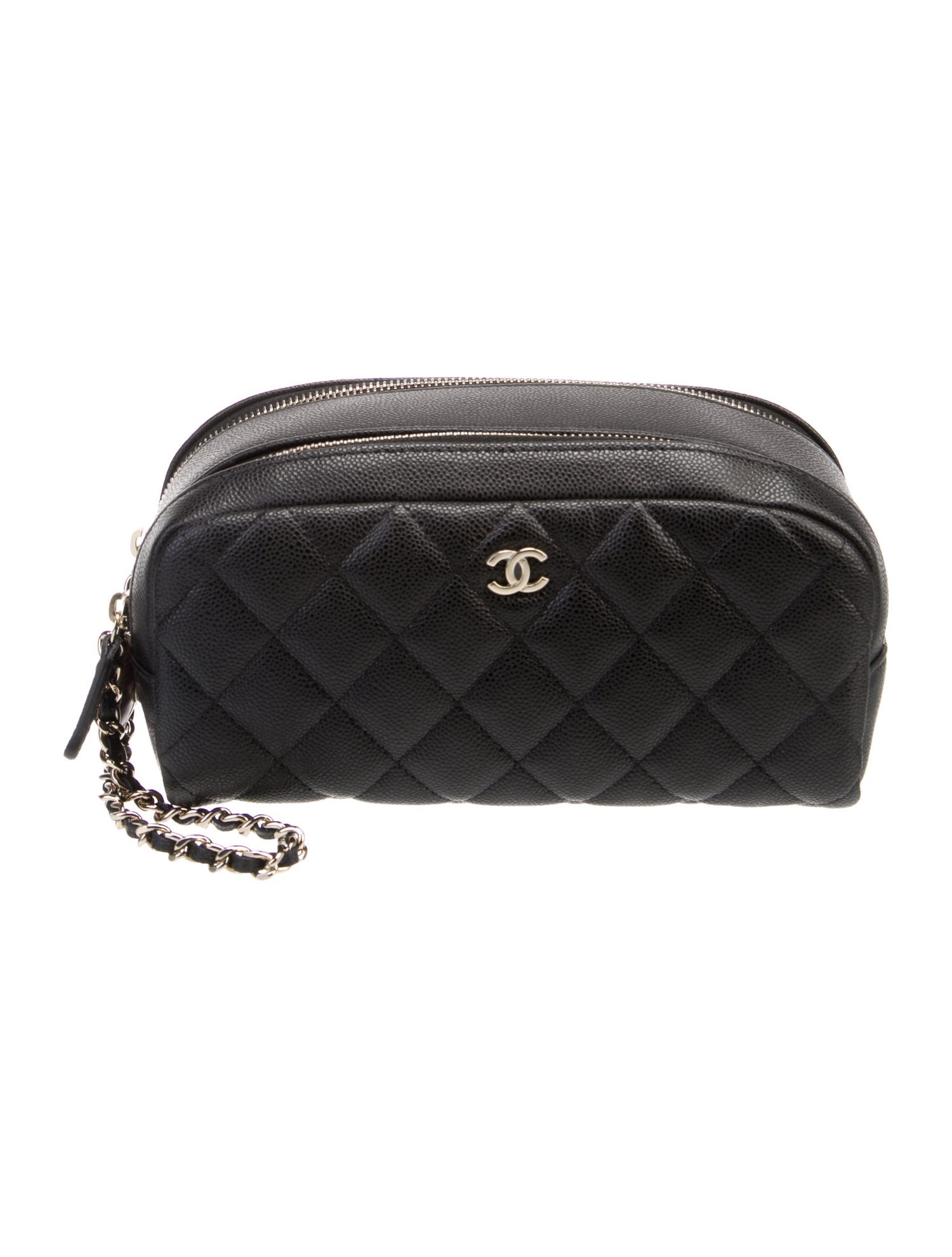 Chanel 2025 Quilted Double Zip Pouch