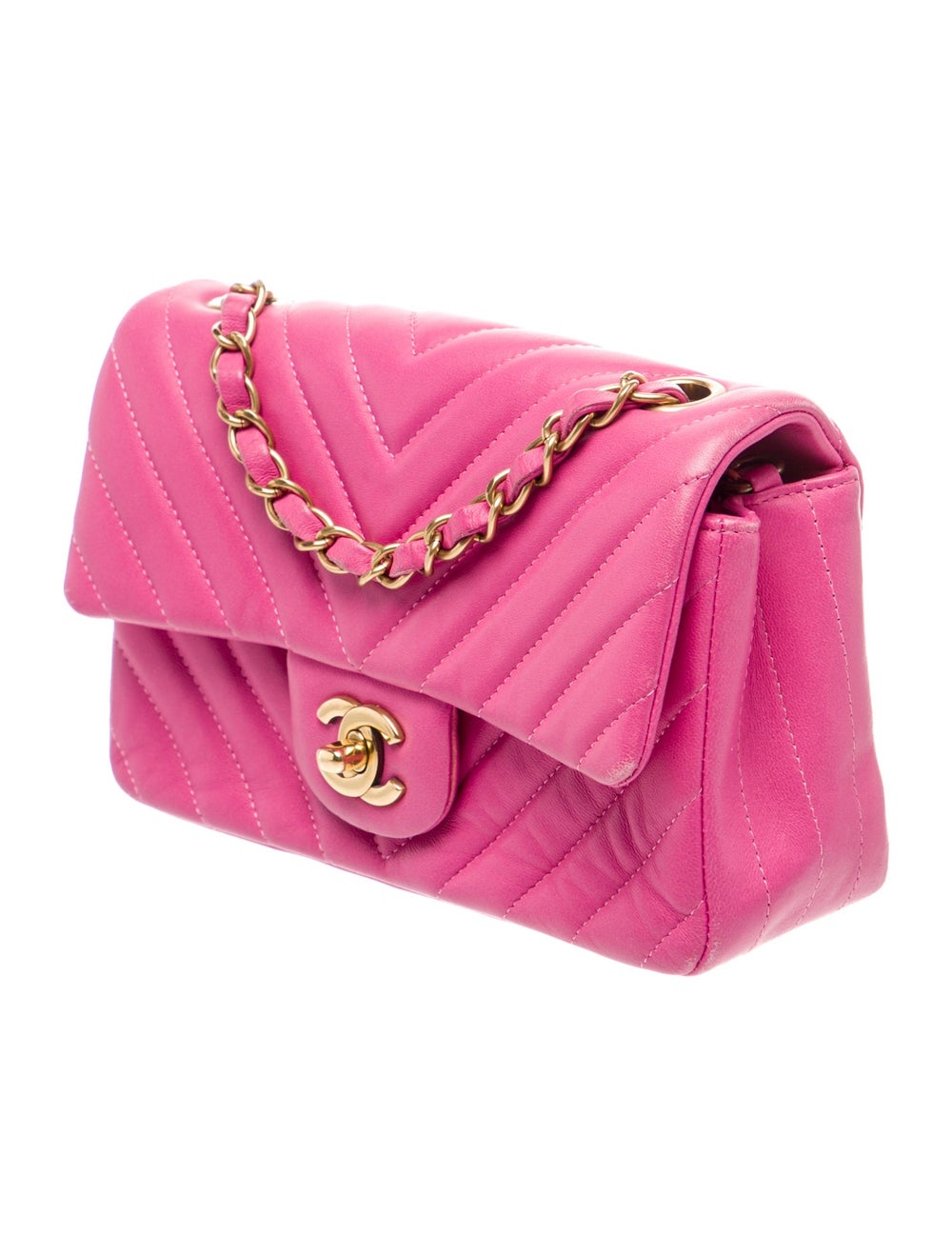 Chanel Classic Chevron Rectangular Mini Flap Bag - image 3