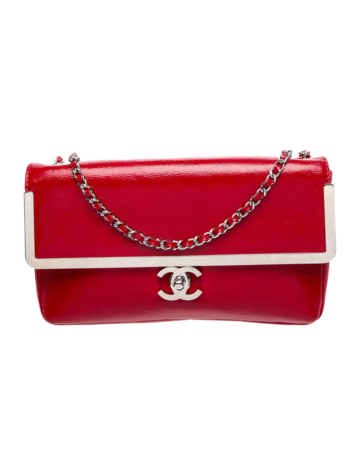 Chanel Patent CC Frame Flap Bag