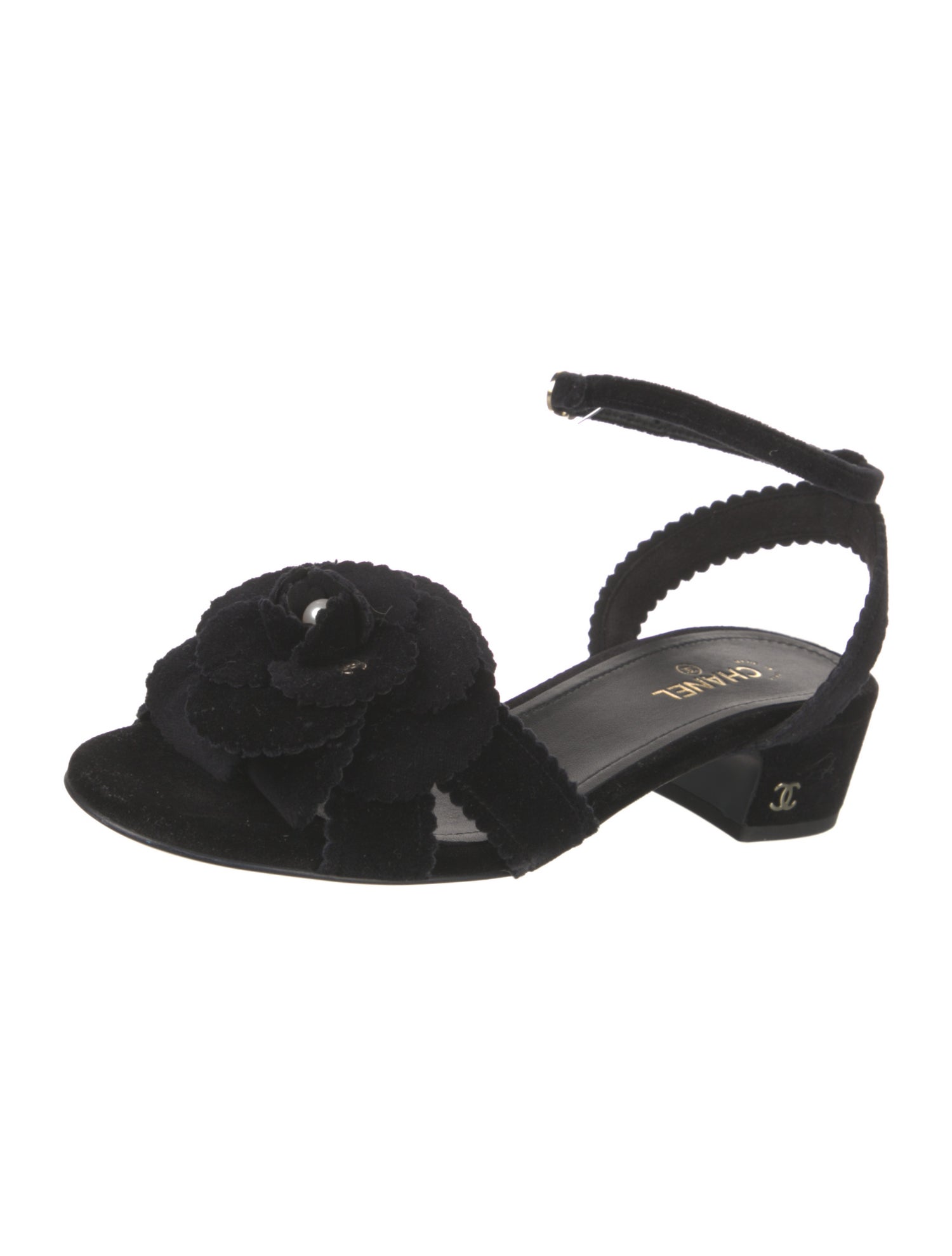 Chanel 2024 Interlocking CC Logo Slingback Sandals