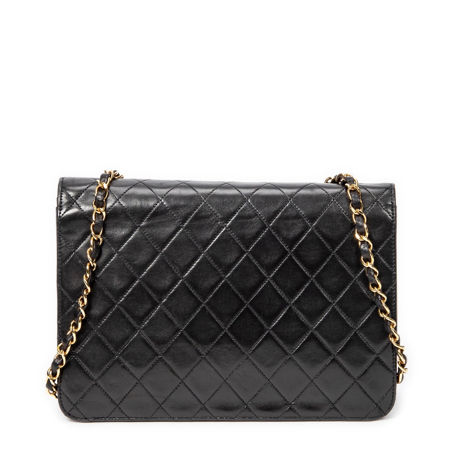 Chanel Leather Vintage Push Lock Straight Flap w/ Tags