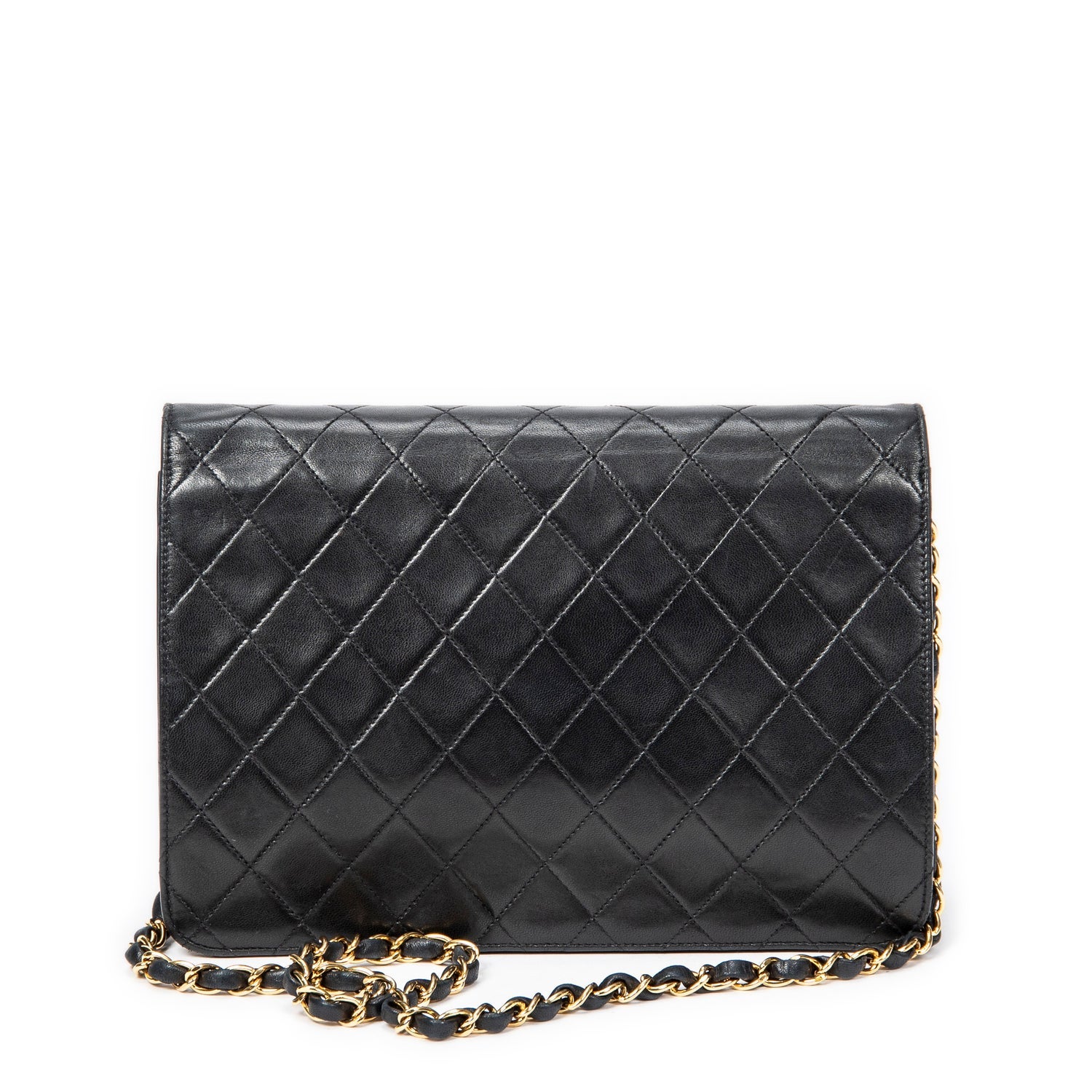 Chanel Leather Vintage Push Lock Straight Flap w/ Tags