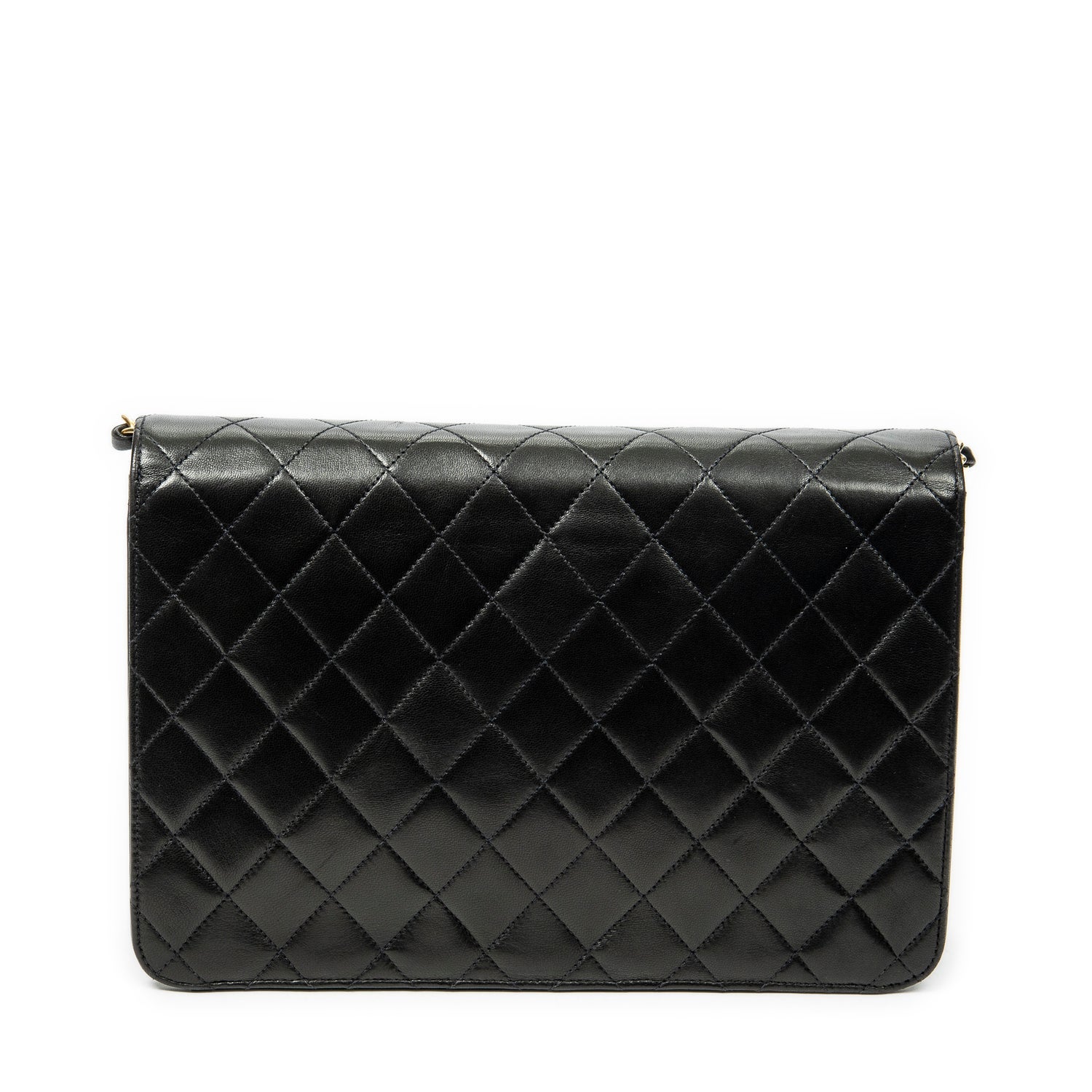 Chanel Leather Vintage Push Lock Straight Flap w/ Tags